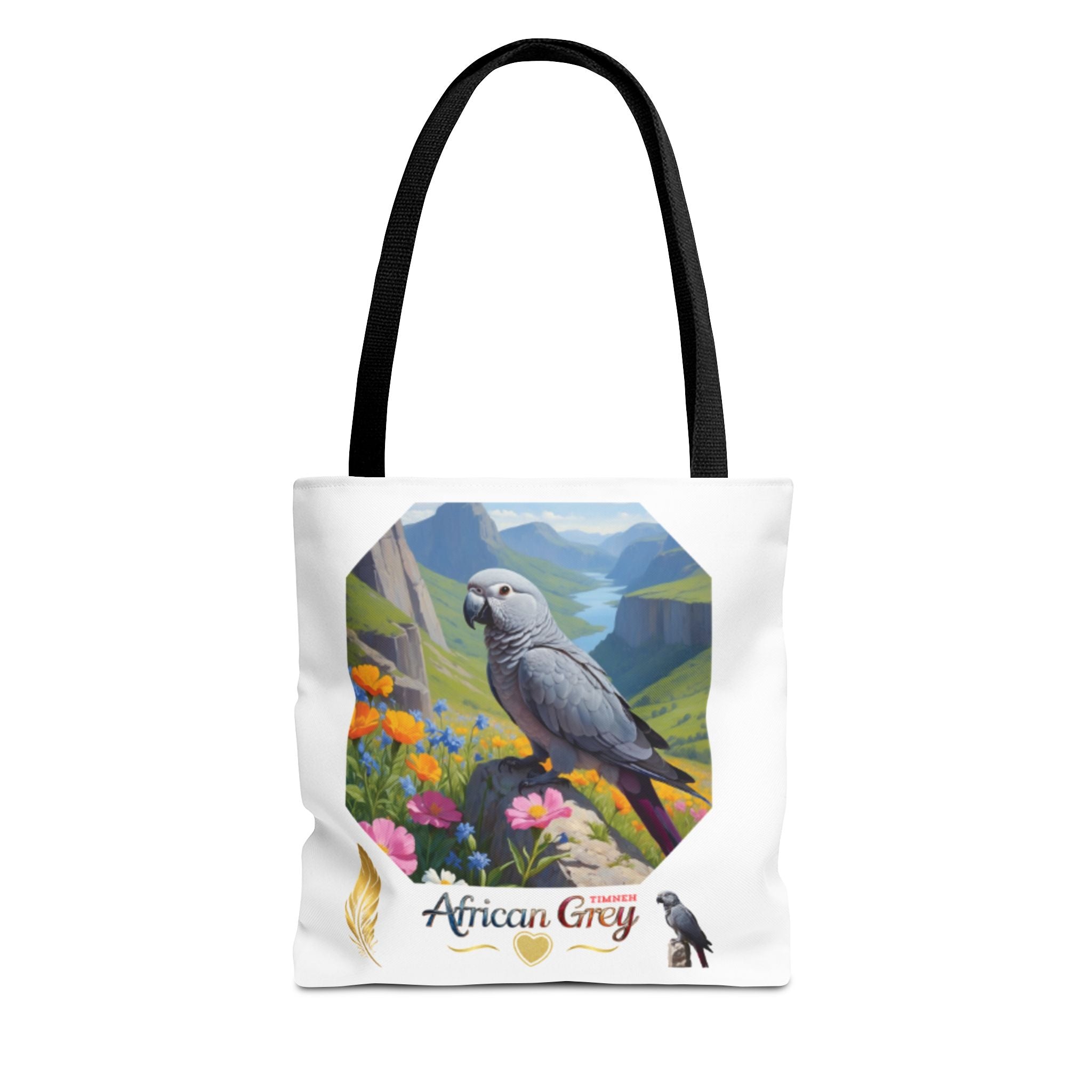 African Grey Timneh Valley Tote Bag