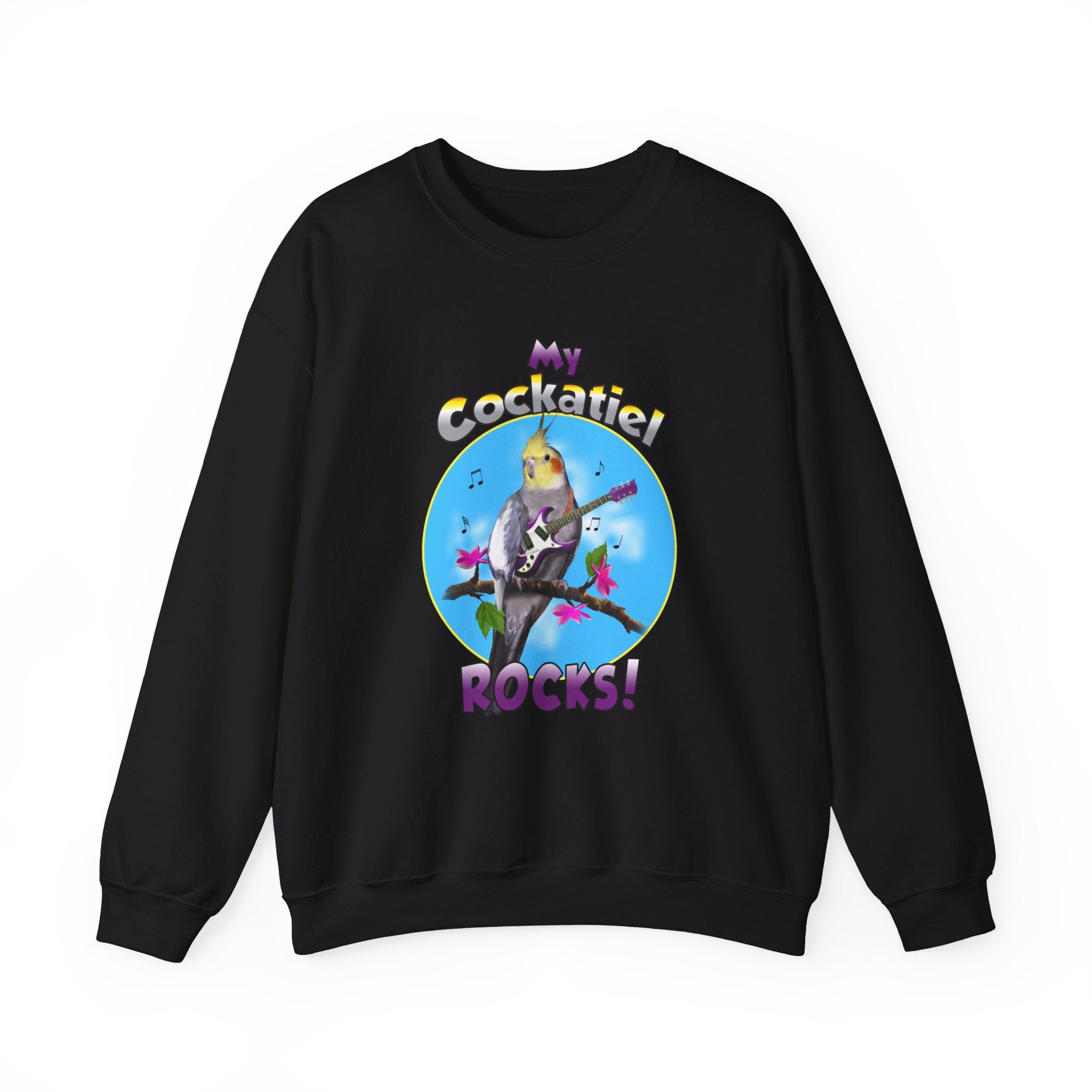 My Cockatiel Rocks Guitar Sweatshirt