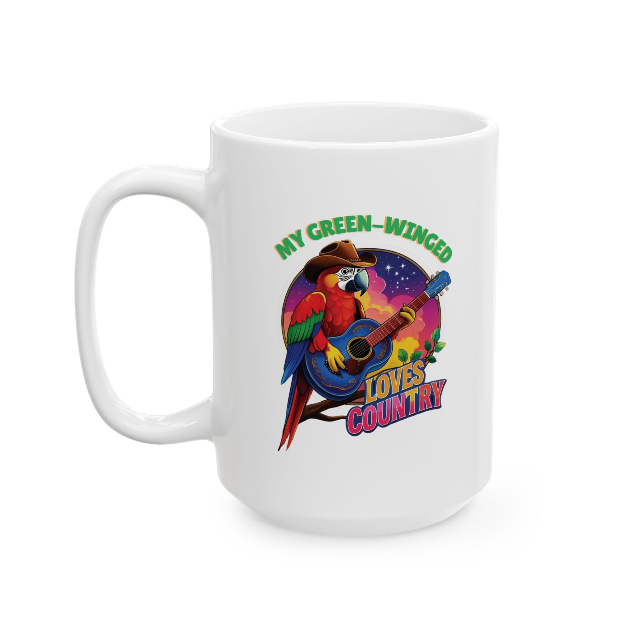 Green-Winged Loves Country Mug