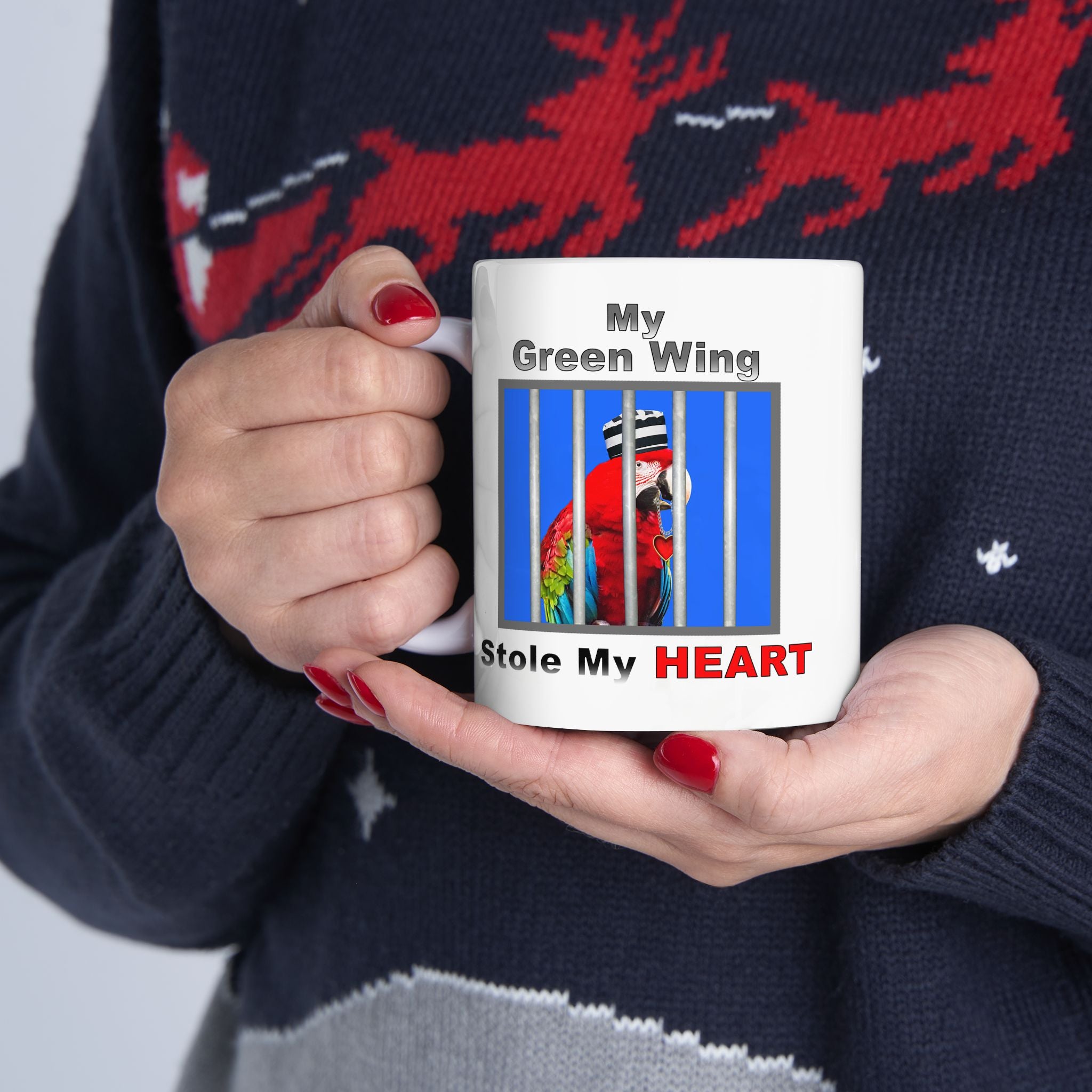 My Green Winged Stole My Heart Mug