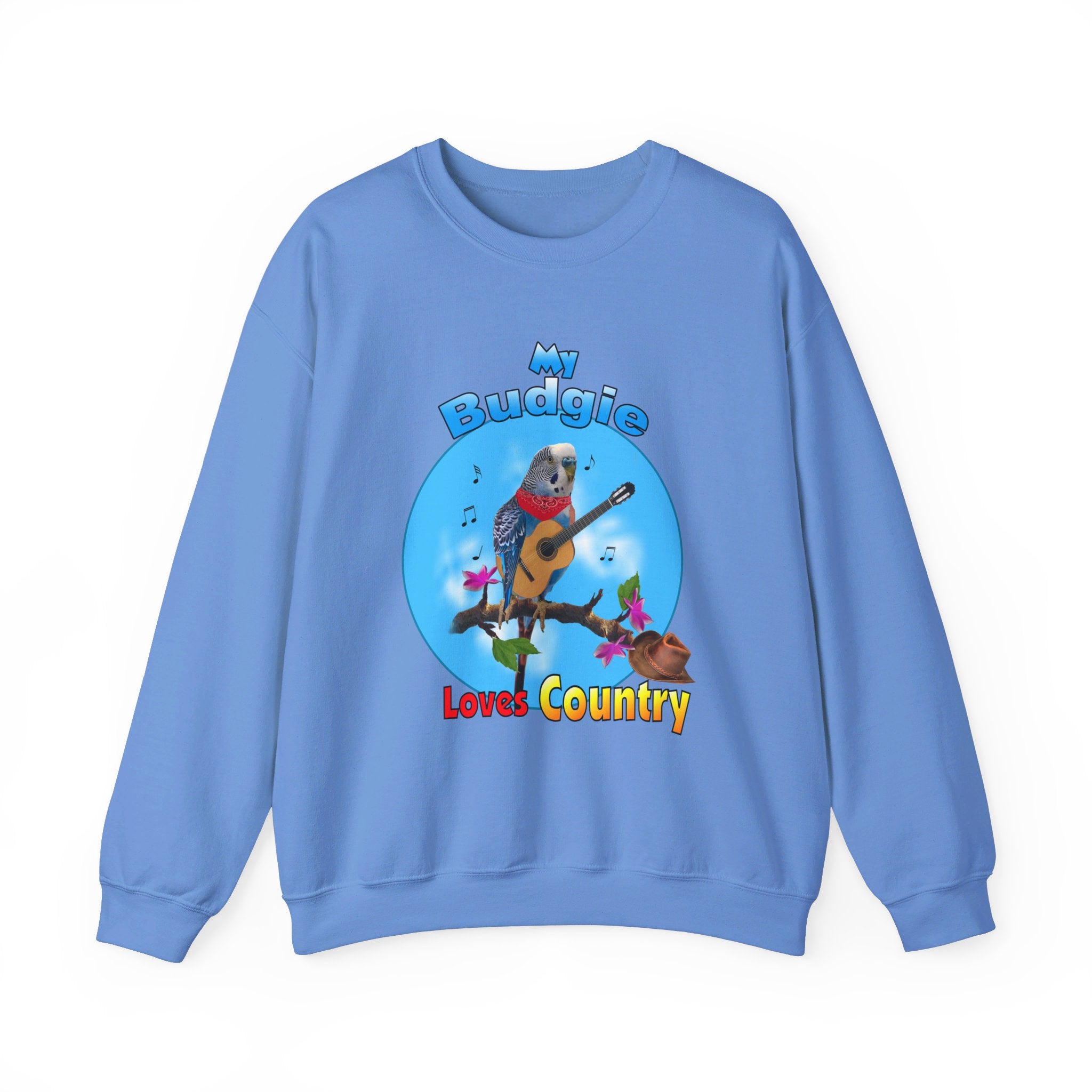 My Blue Budgie Loves Country Sweatshirt