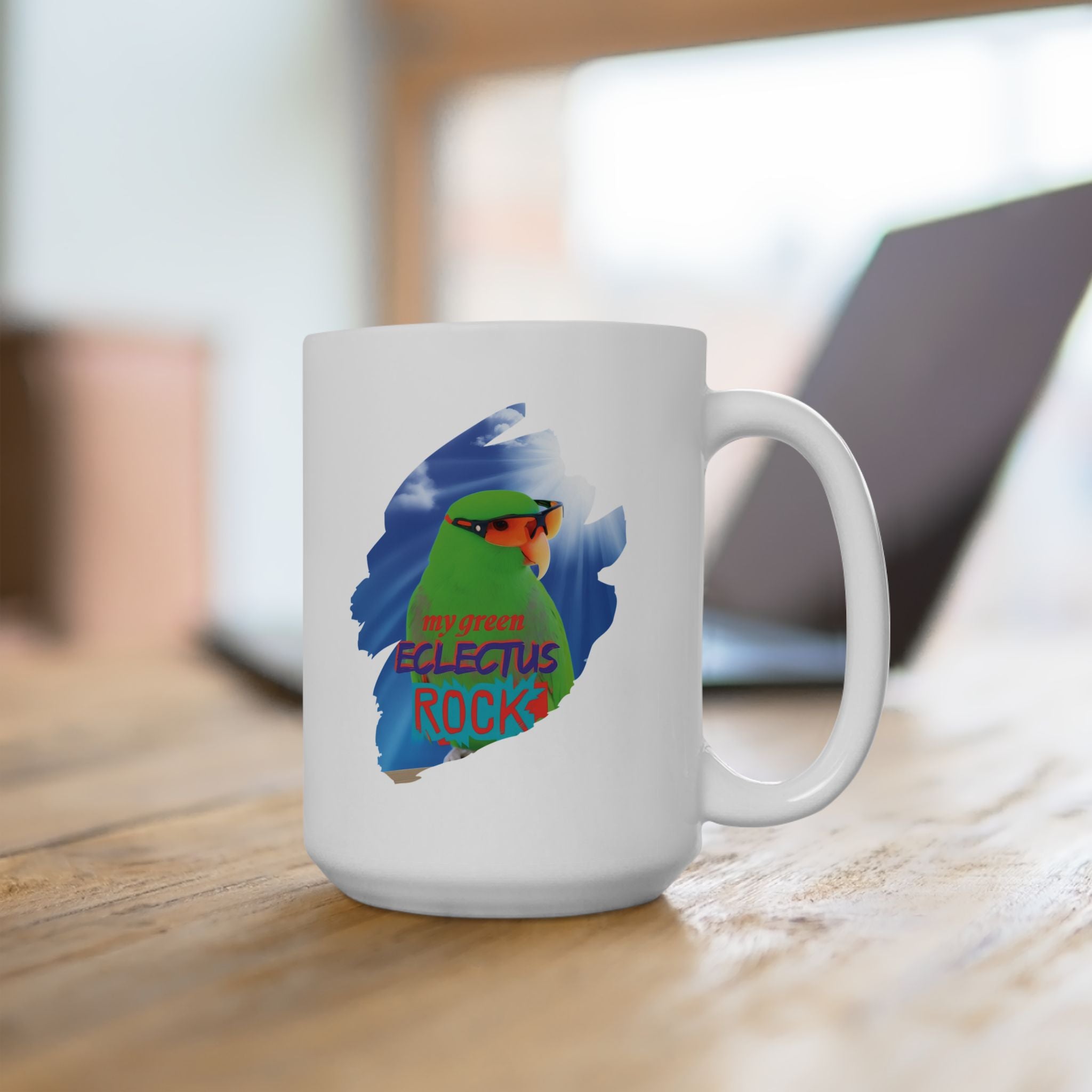 Green Eclectus Mug