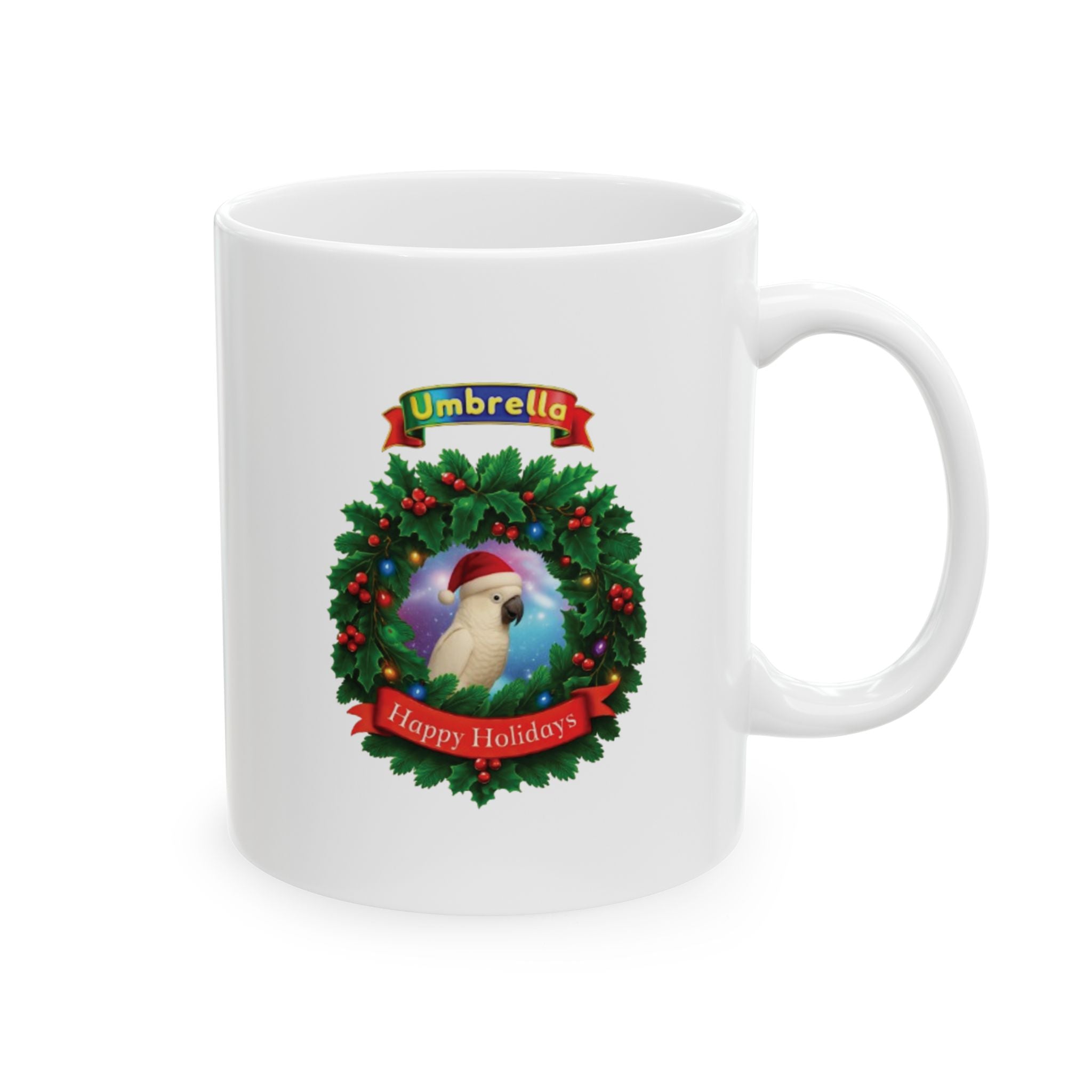 Happy Holidays Umbrella Mug