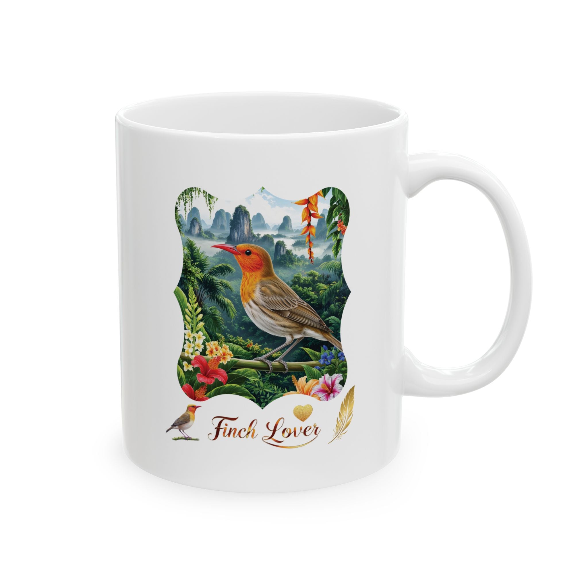 Finch Lover Nature Scenic Mug
