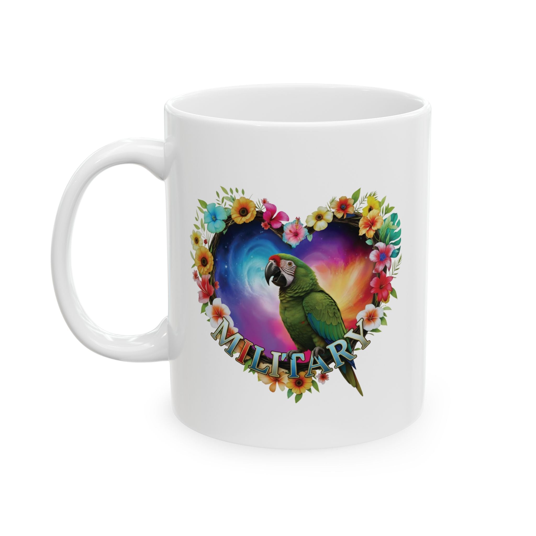 Green Military Bird Mug