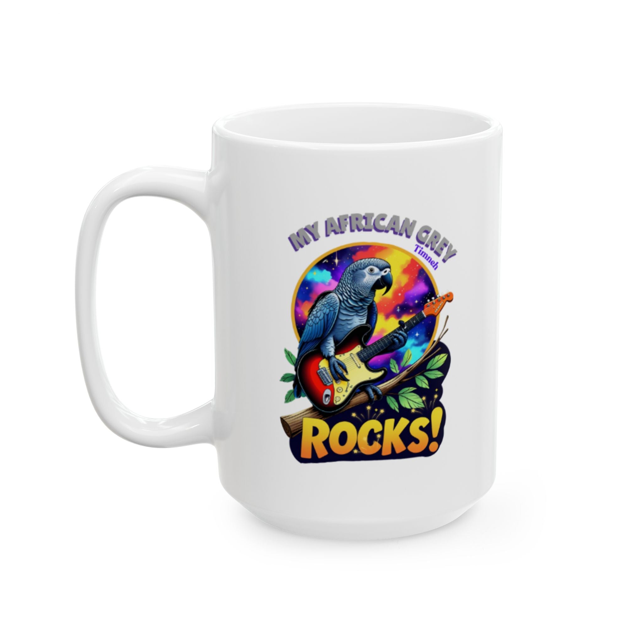 African Grey Timneh Rocks Mug