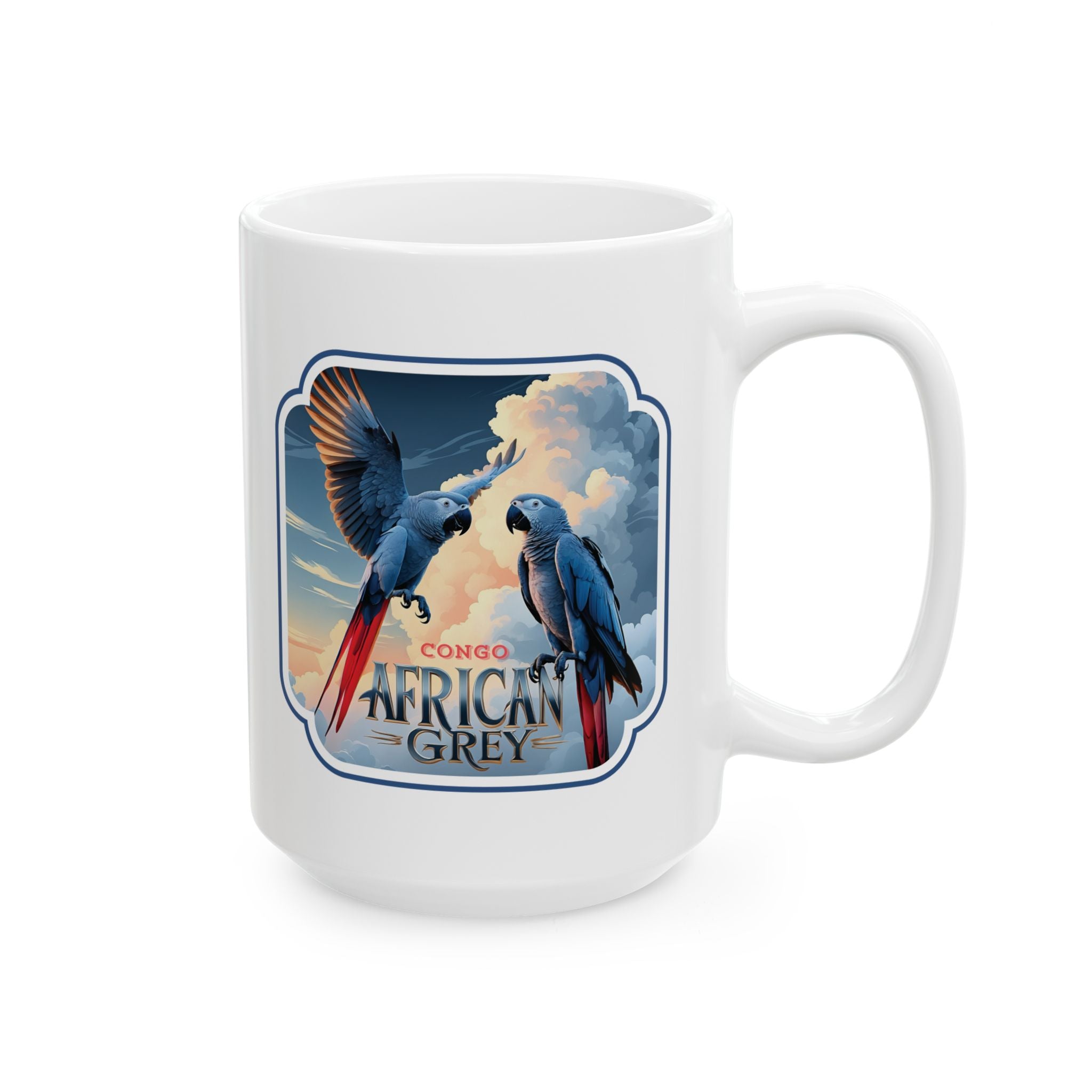 African Grey Lover Ceramic Mug