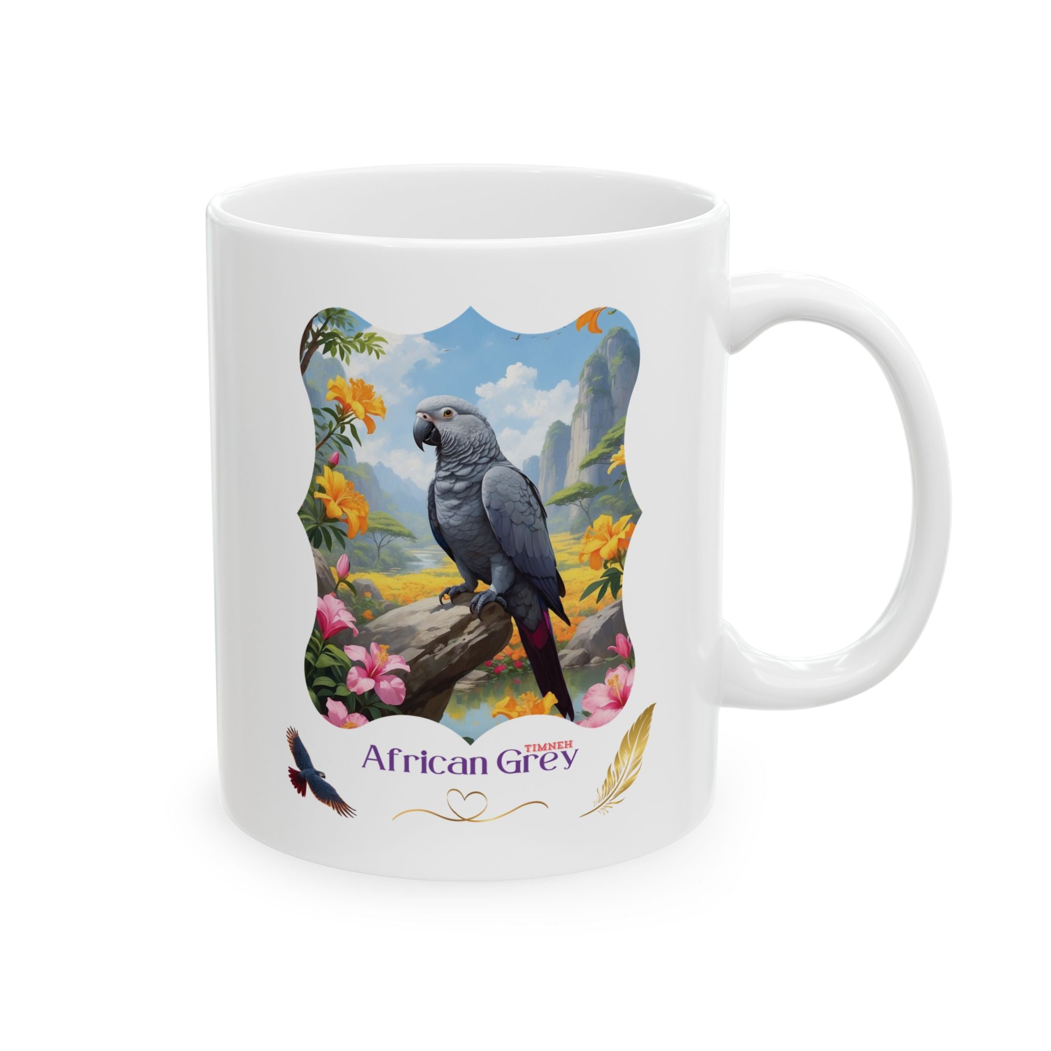 African Grey Timneh Valley Mug