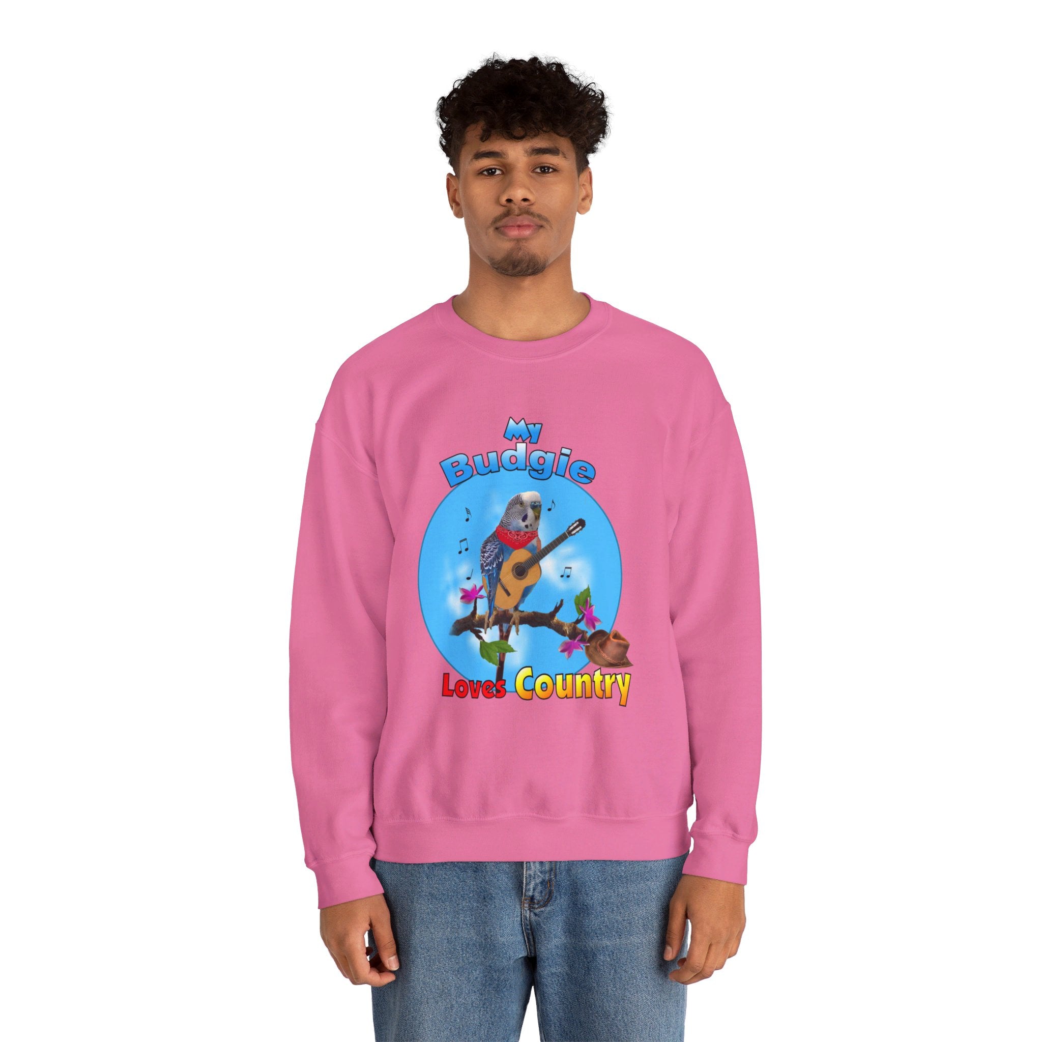My Blue Budgie Loves Country Sweatshirt