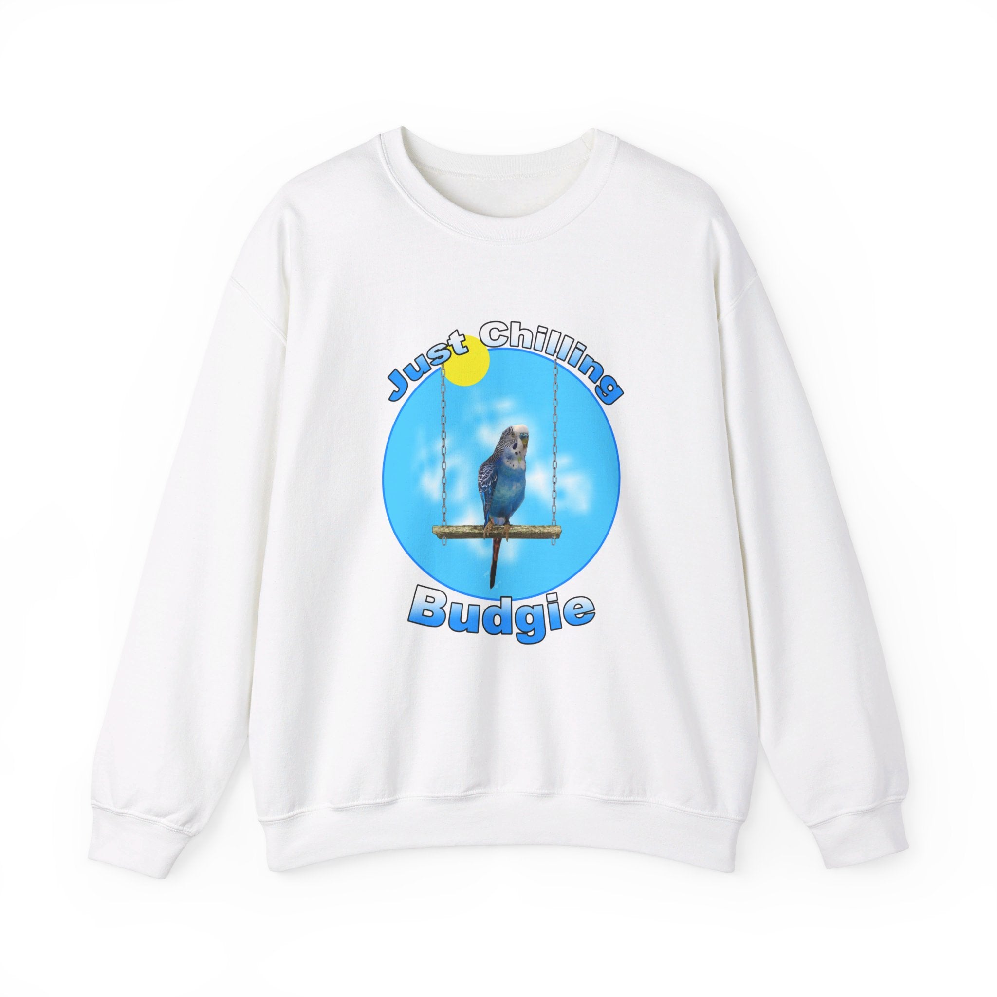Just Chilling Swing Blue Budgie Sweatshirt