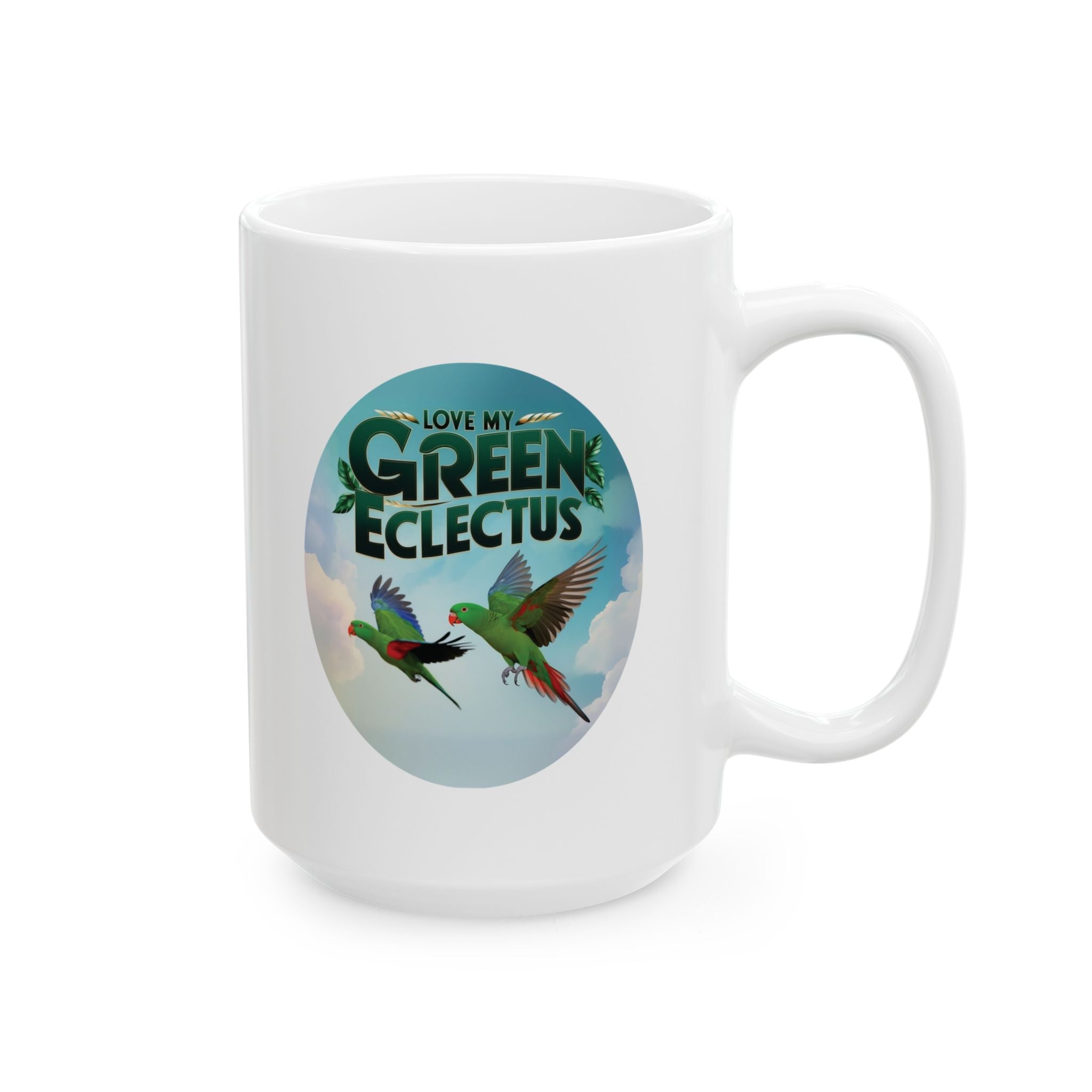 Love My Green Eclectus Mug