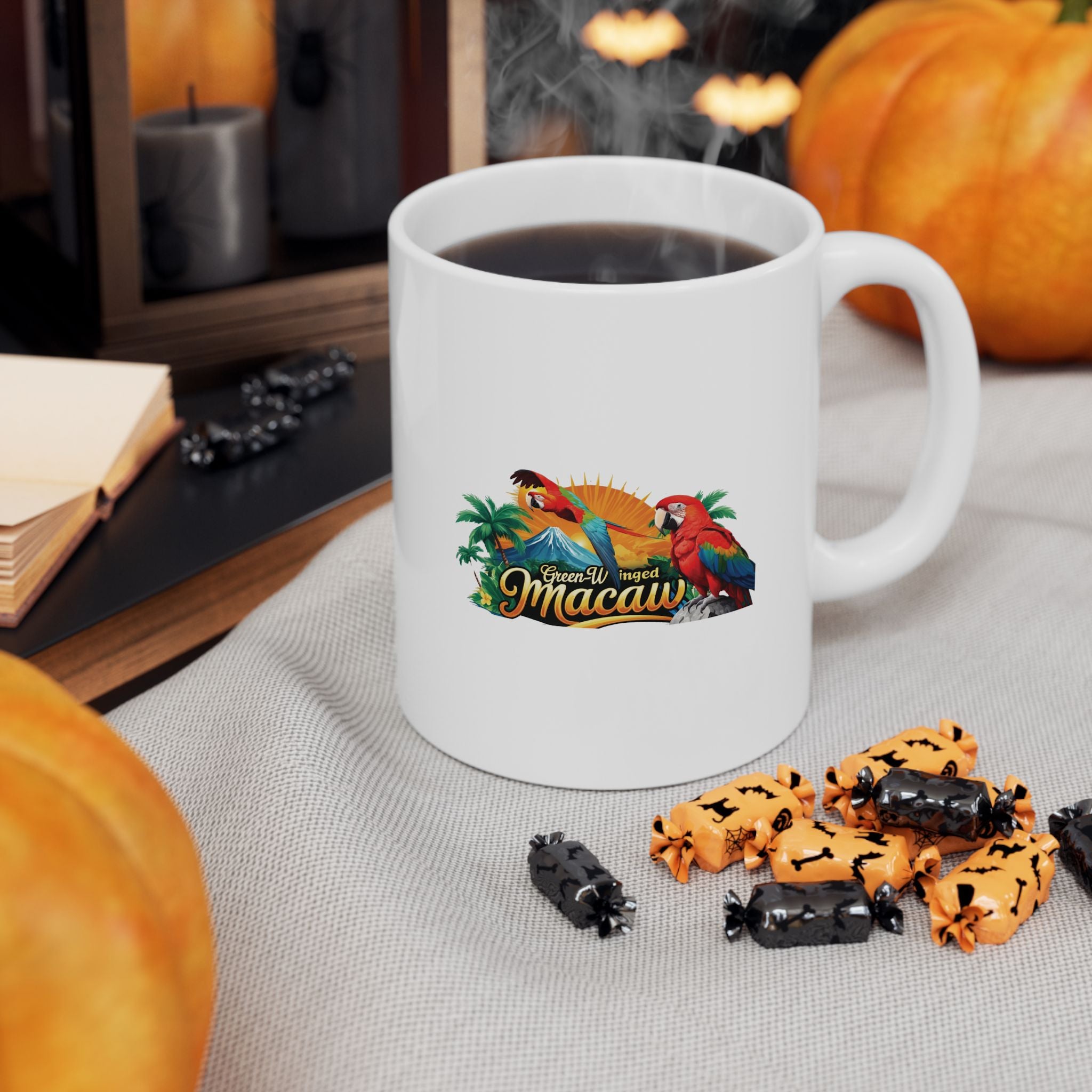Rainbow Green-Winged Macaw Mug