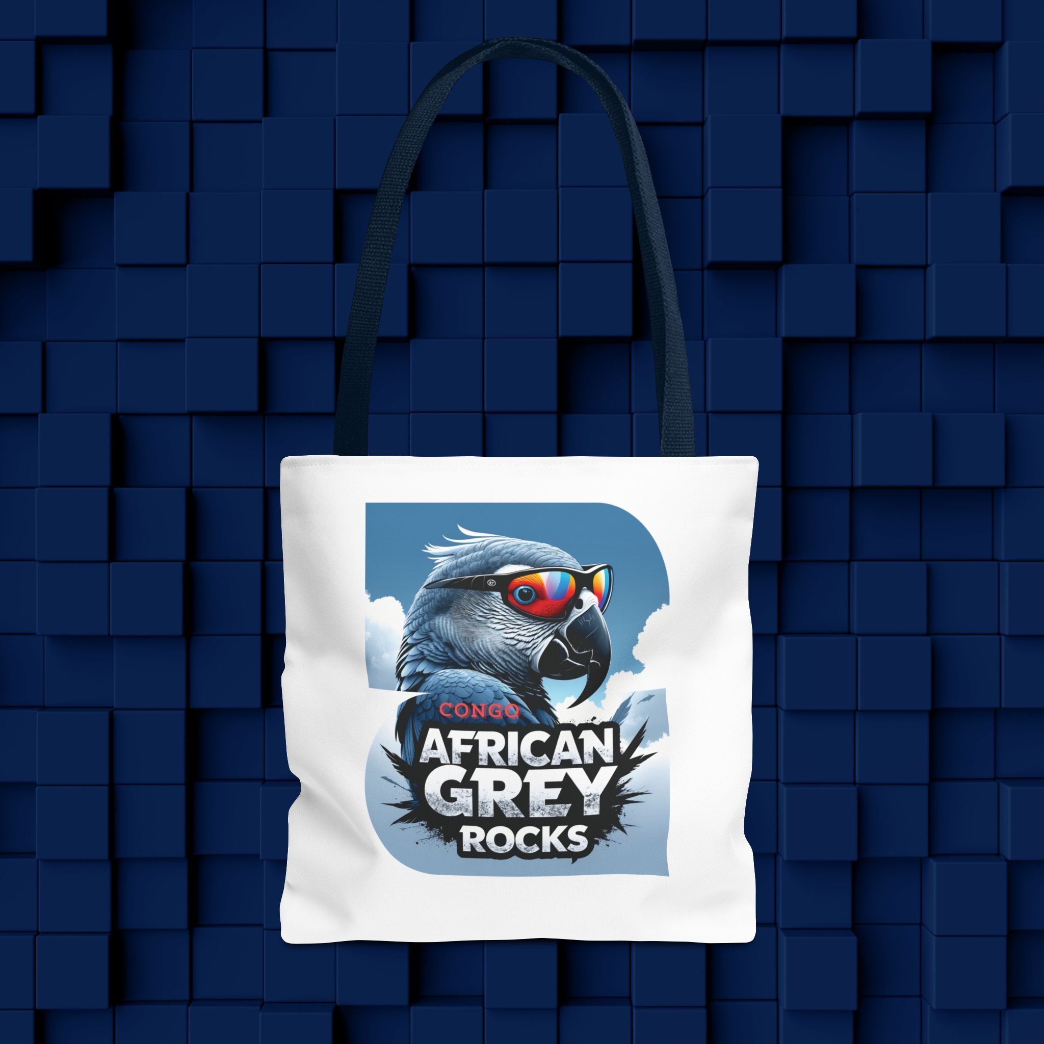 Tote Bag With African Grey Rocks Design