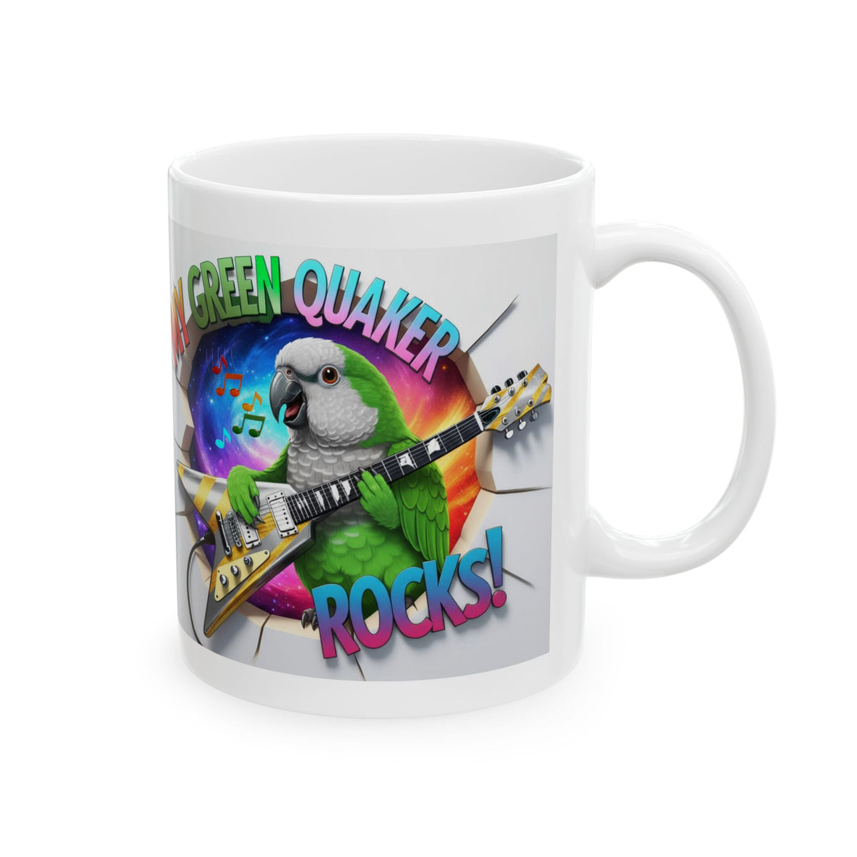My Green Quaker Rocks Mug