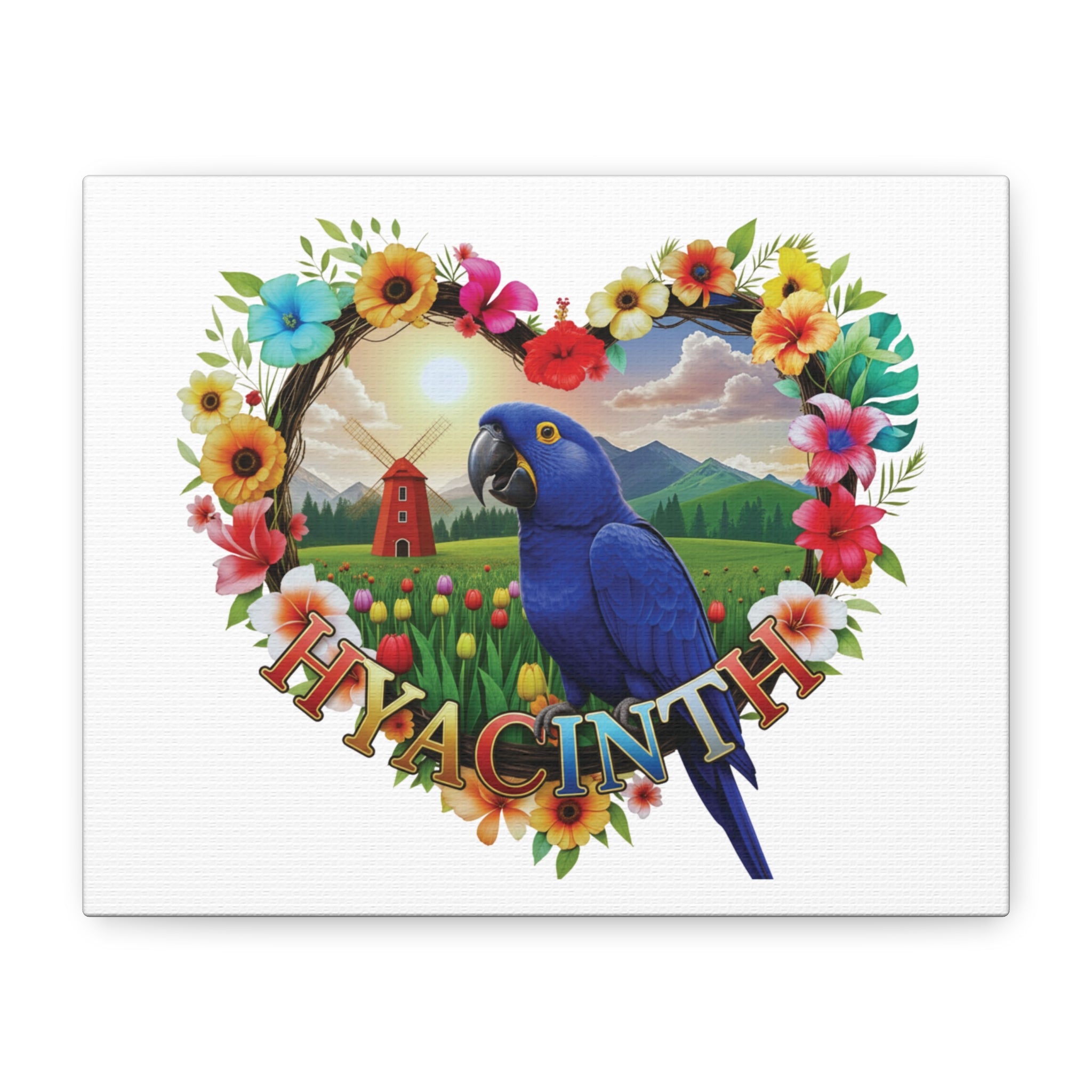 Hyacinth Heart Design Wall-Hanging