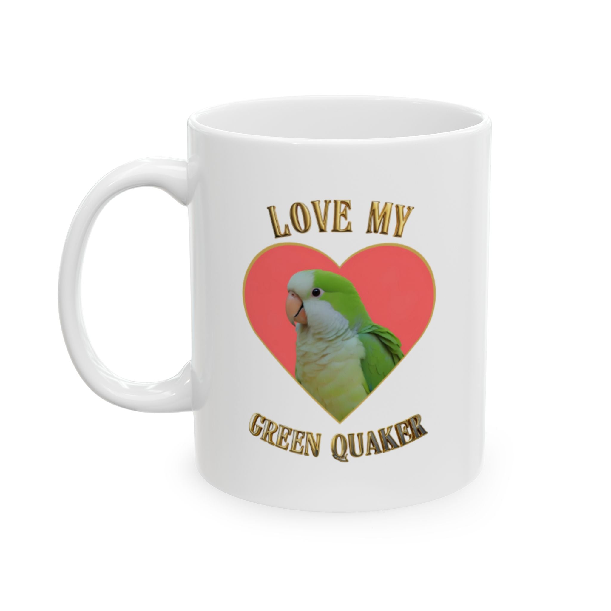 Love My Green Quaker Mug