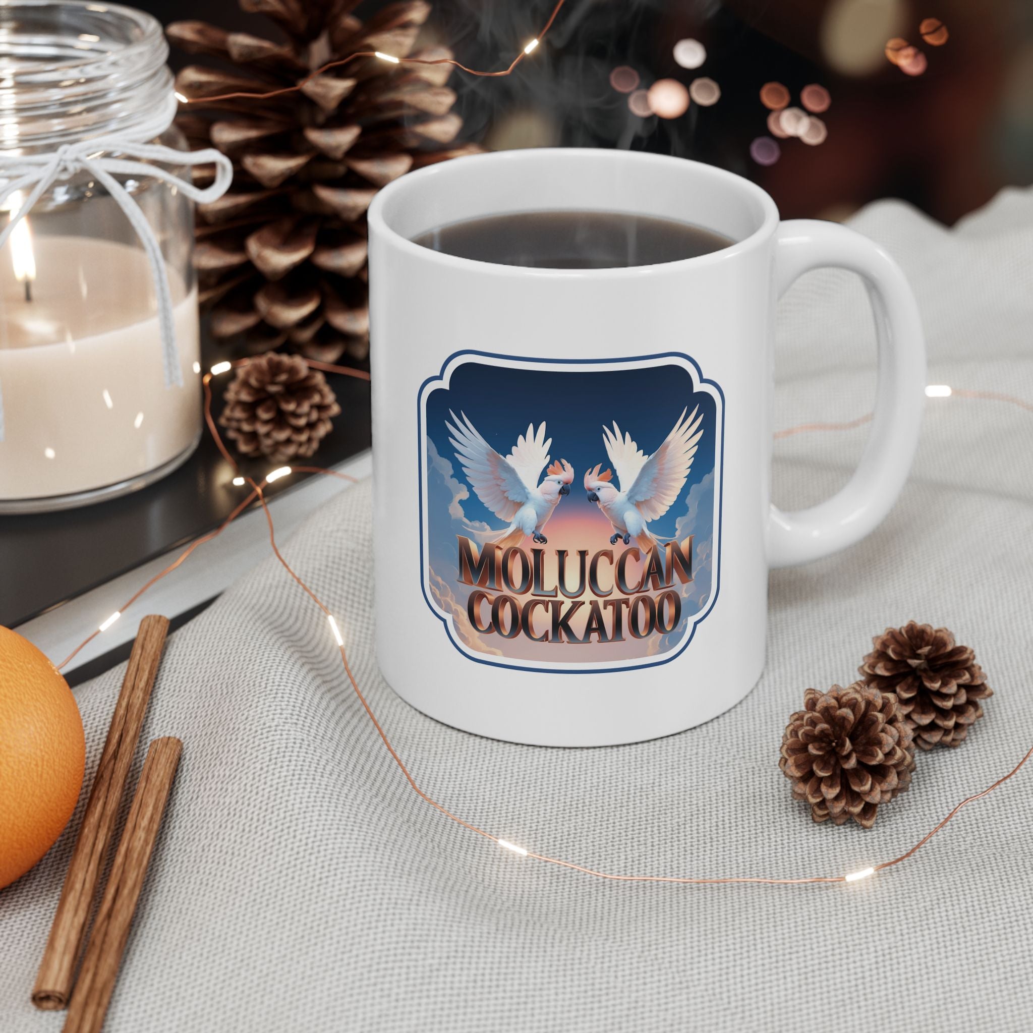 Moluccan Cockatoo Flying Mug