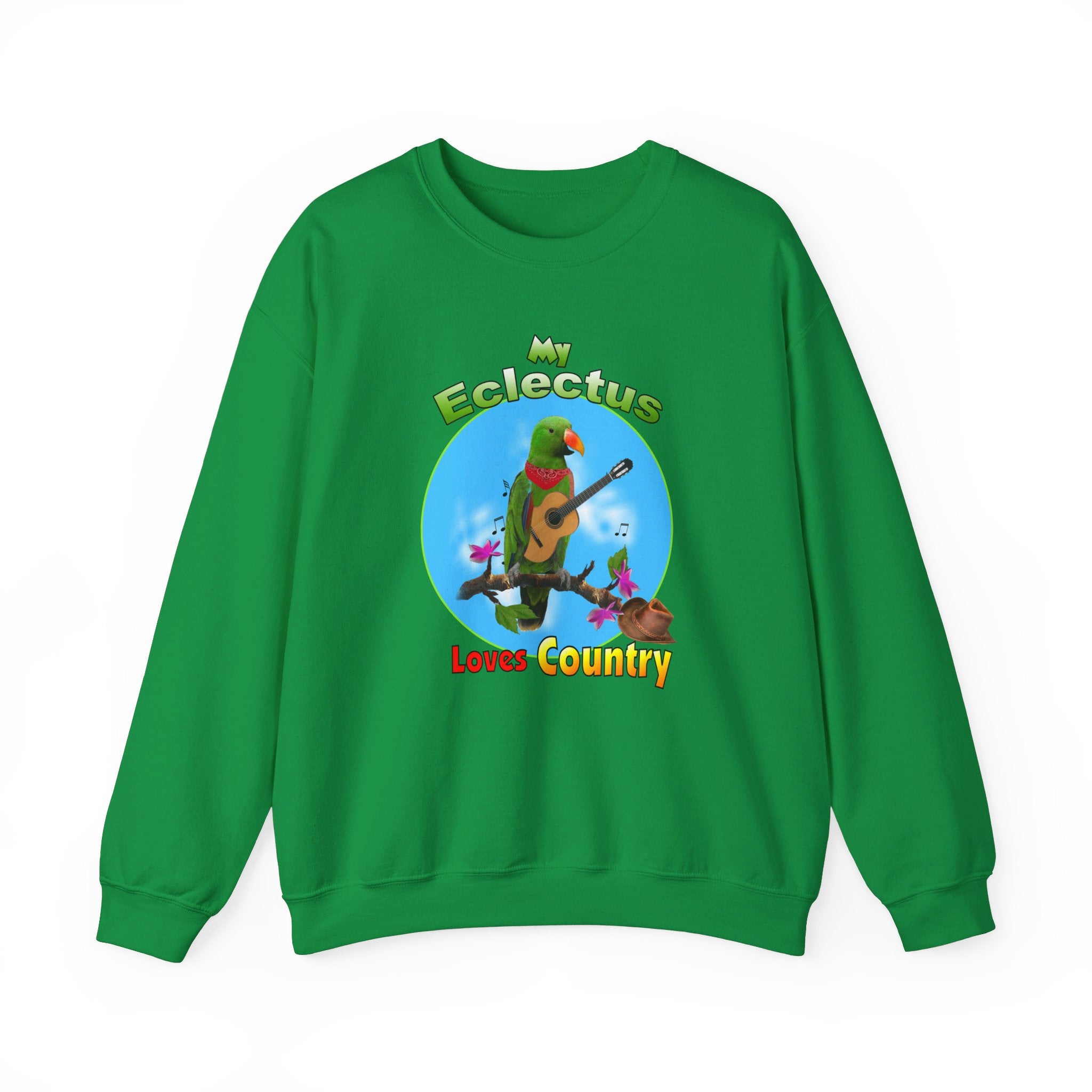 My Green Eclectus Loves Country Sweatshirt