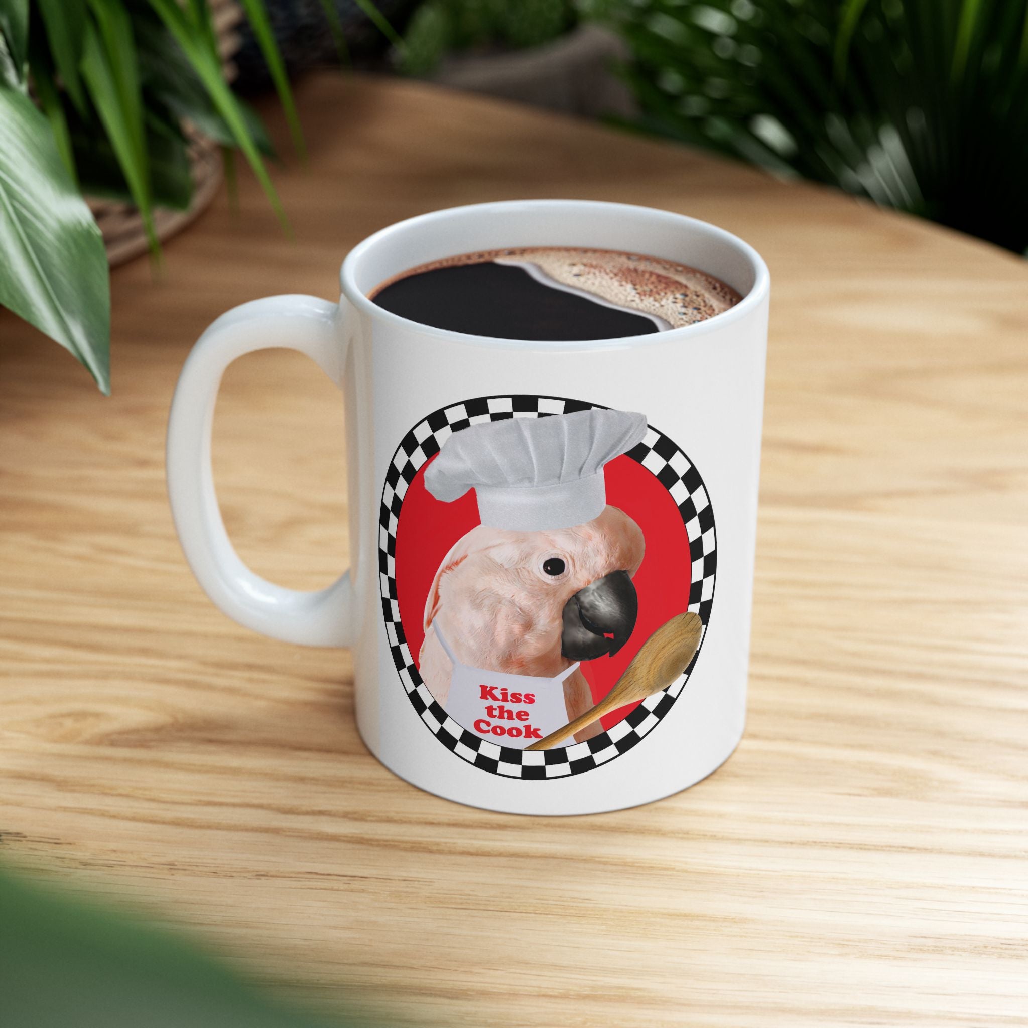 Kiss The Cook Spoon Moluccan Mug
