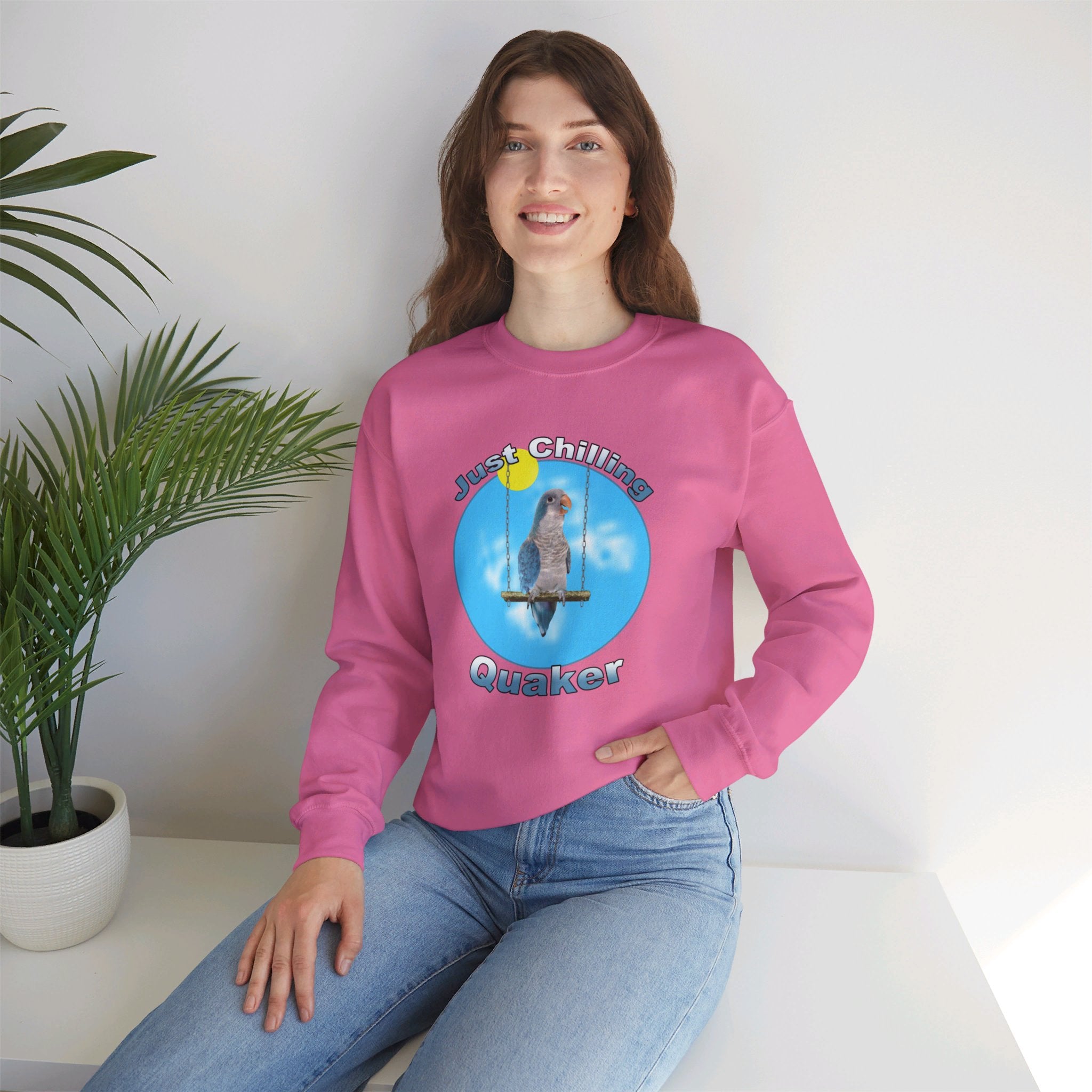 Just Chilling Swing Blue Quaker Sweatshirt