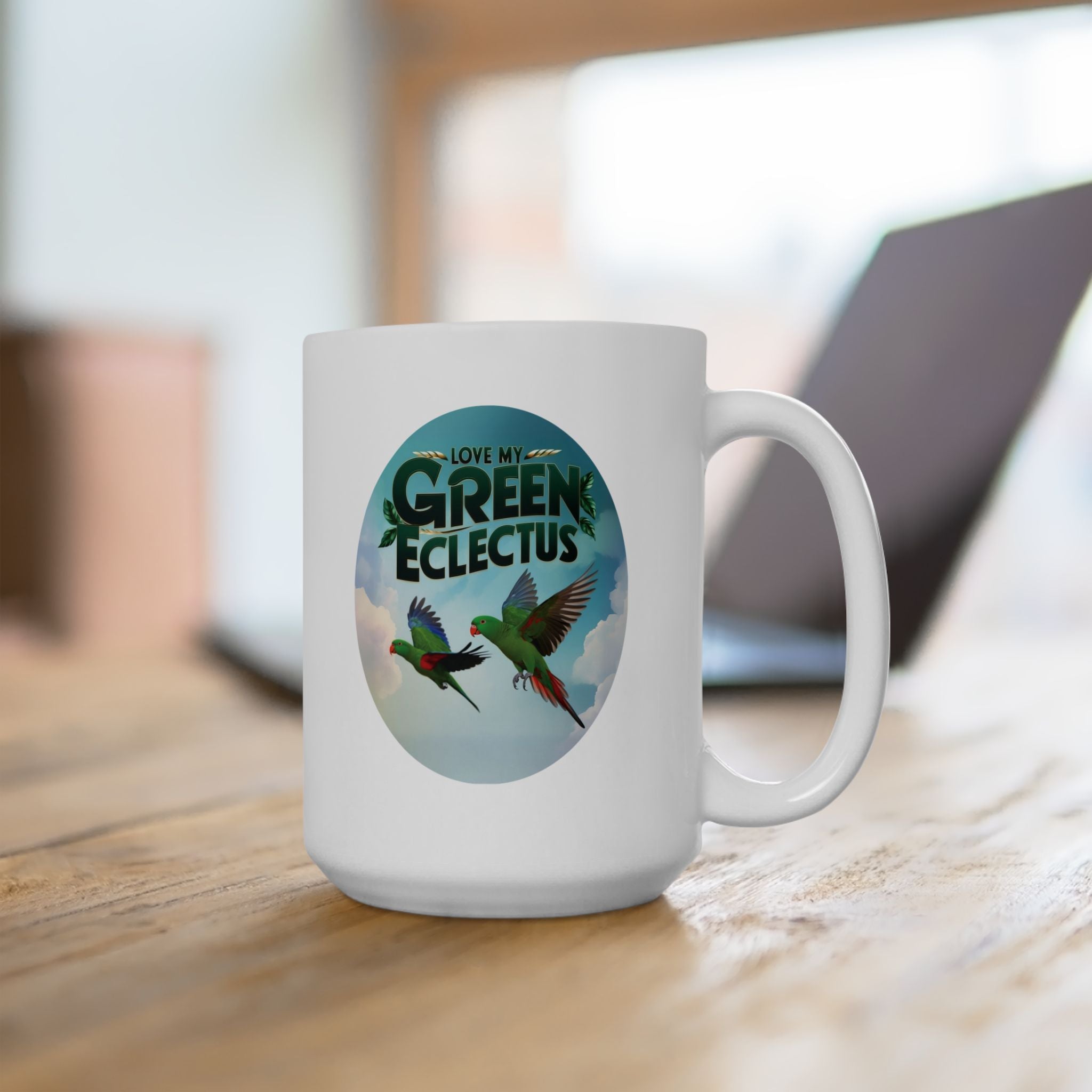 Love My Green Eclectus Mug