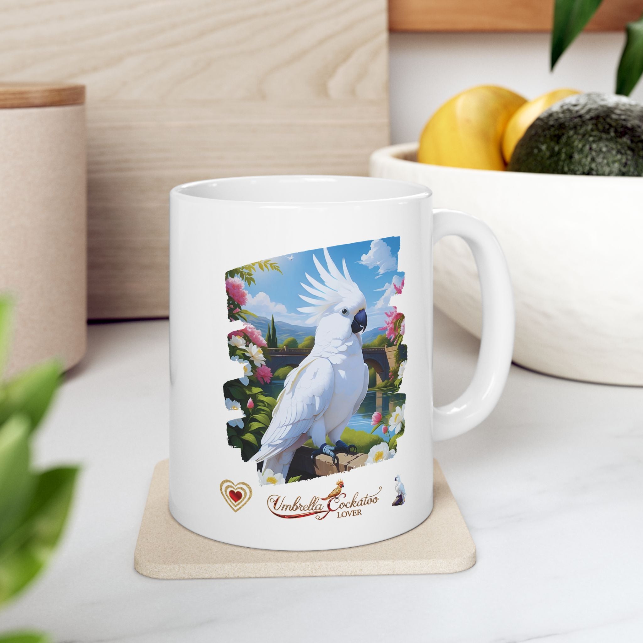 White Umbrella Cockatoo Lover Mug