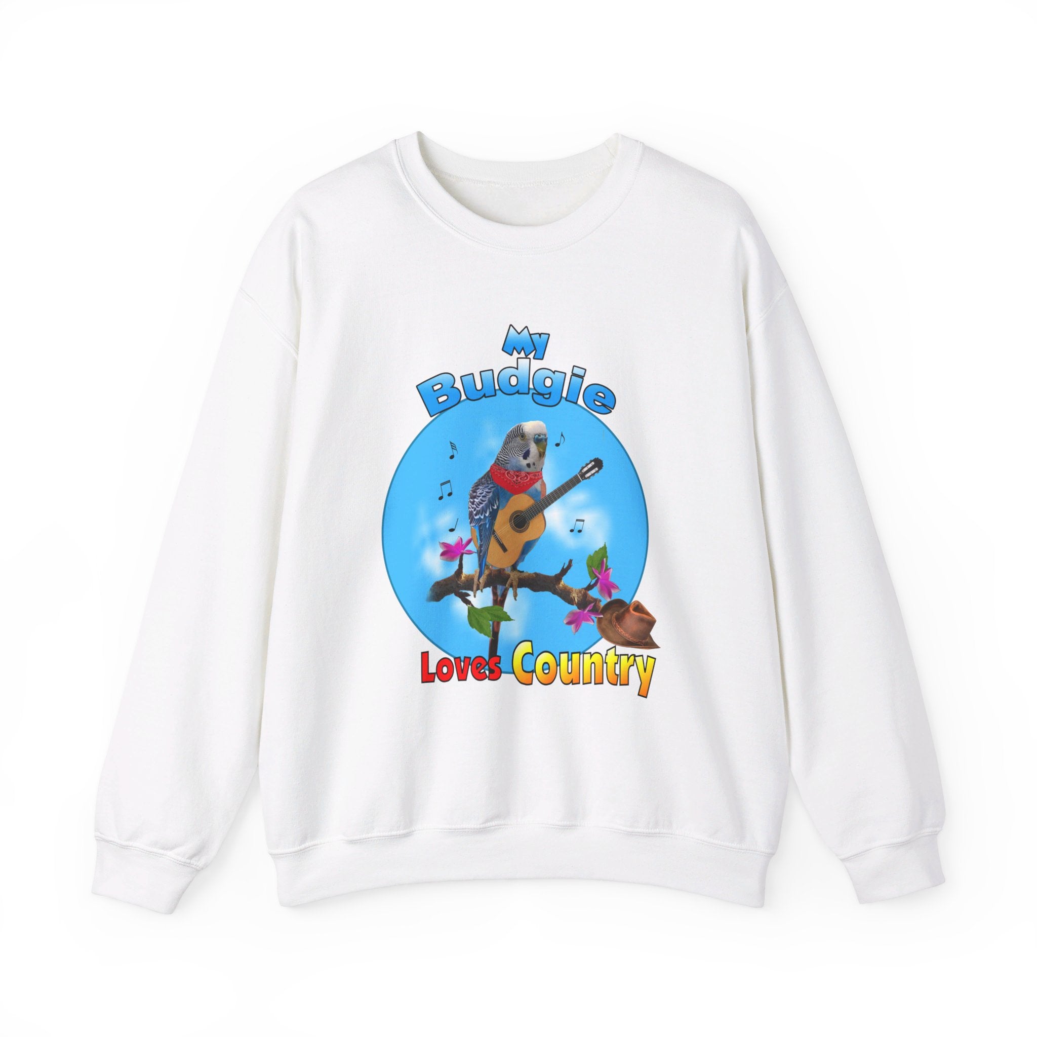 My Blue Budgie Loves Country Sweatshirt