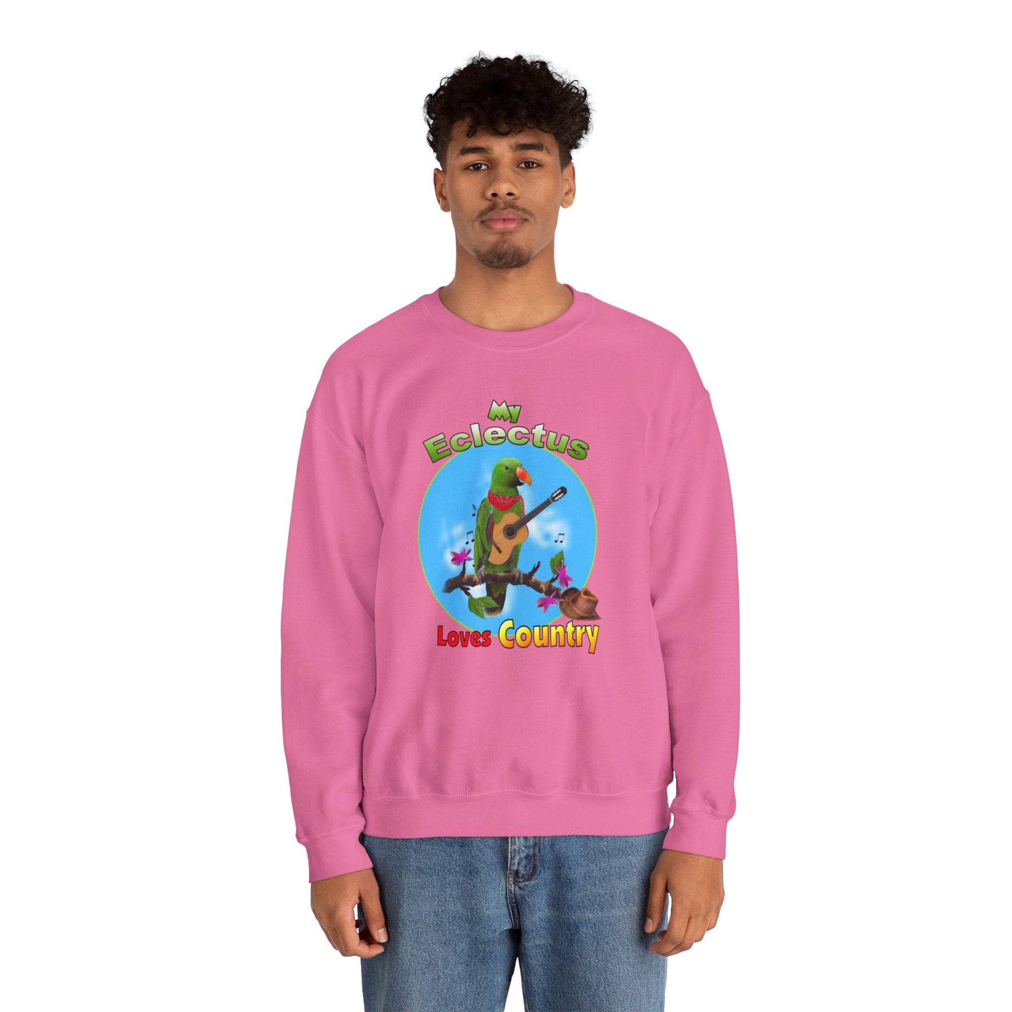 My Green Eclectus Loves Country Sweatshirt