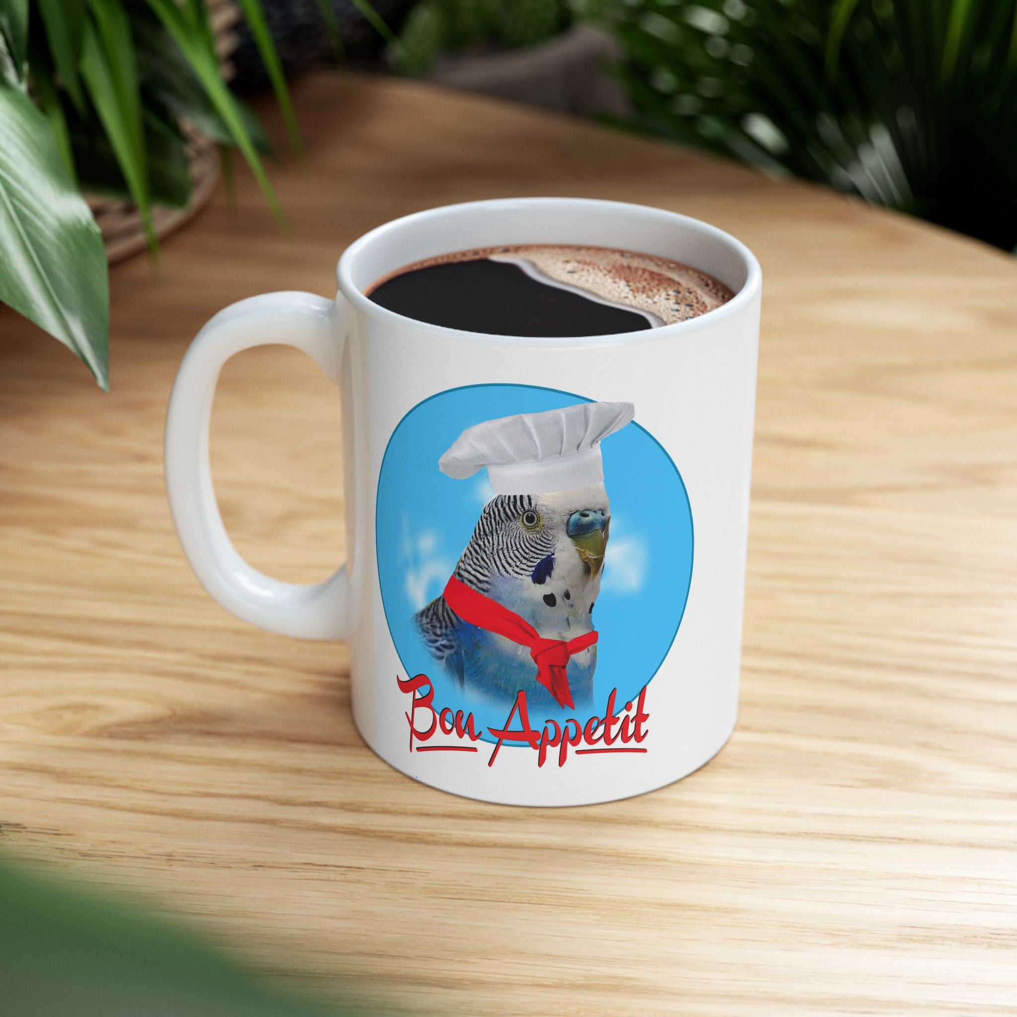 Blue Budgie Bon Appetit Mug