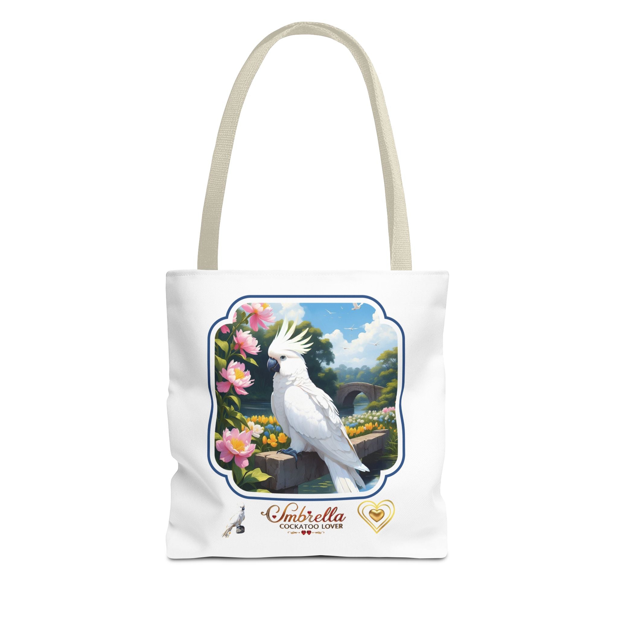 White Umbrella Cockatoo Lover Tote Bag