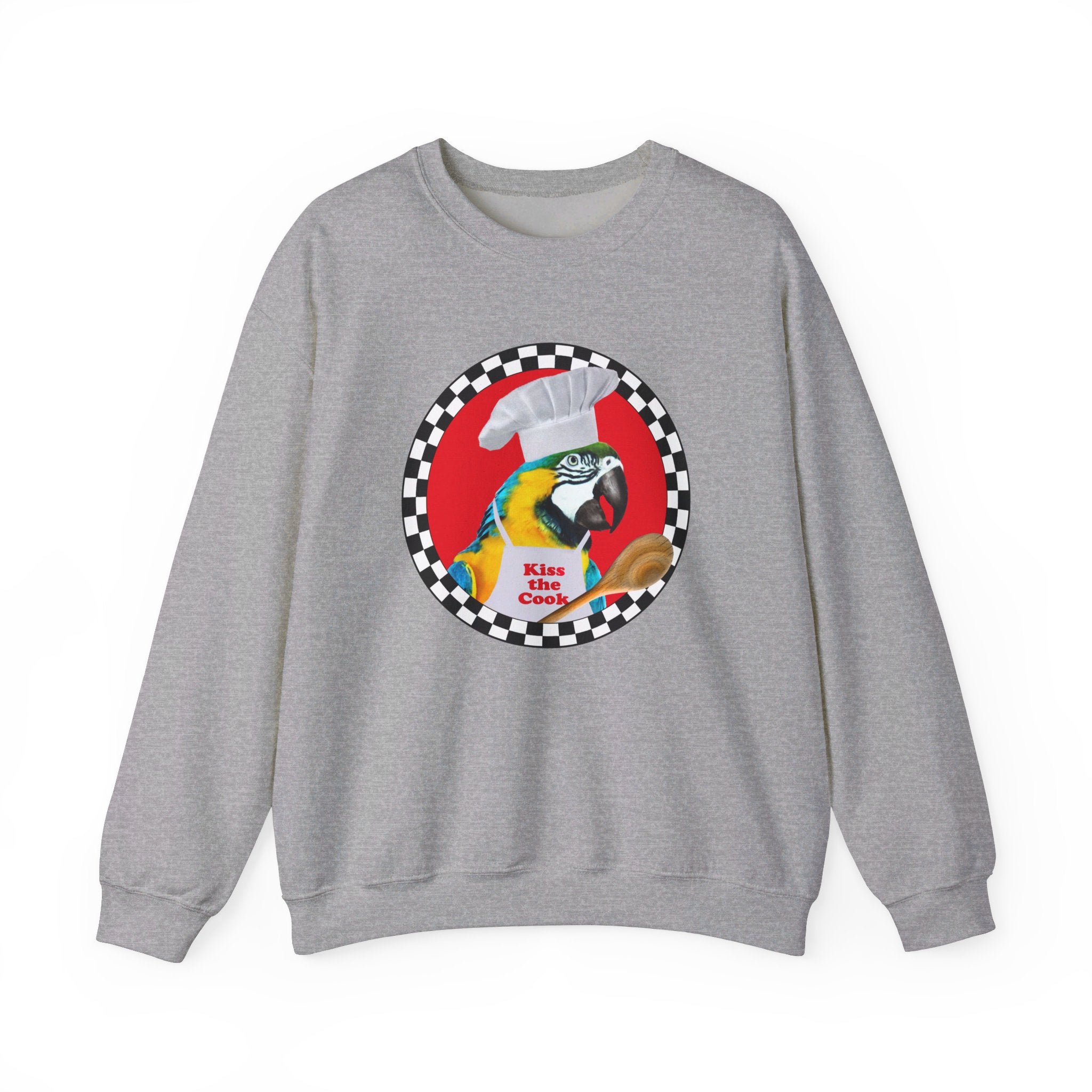 Kiss The Cook Spoon Blue And Gold Sweatshirt