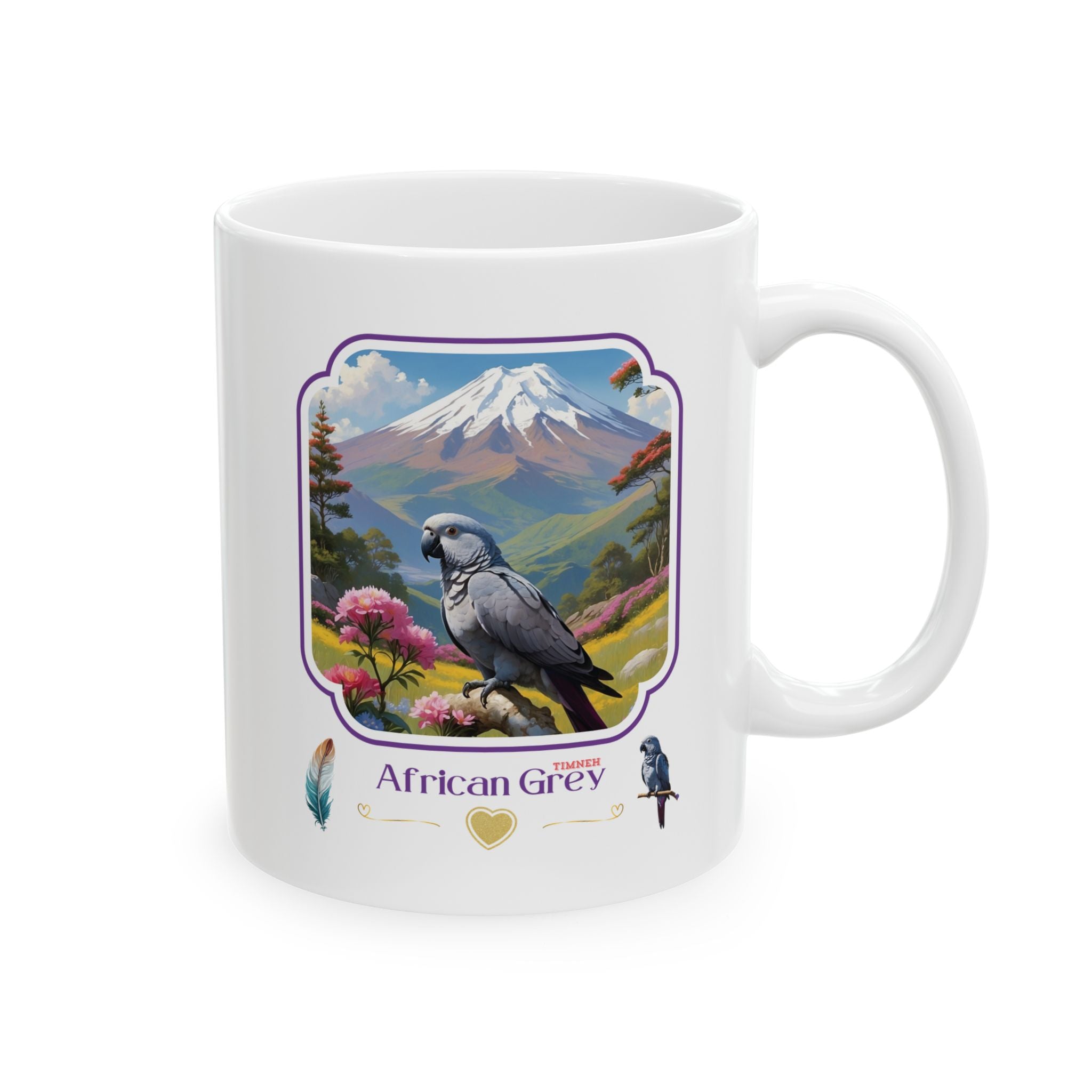 African Grey Timneh Mountain Mug