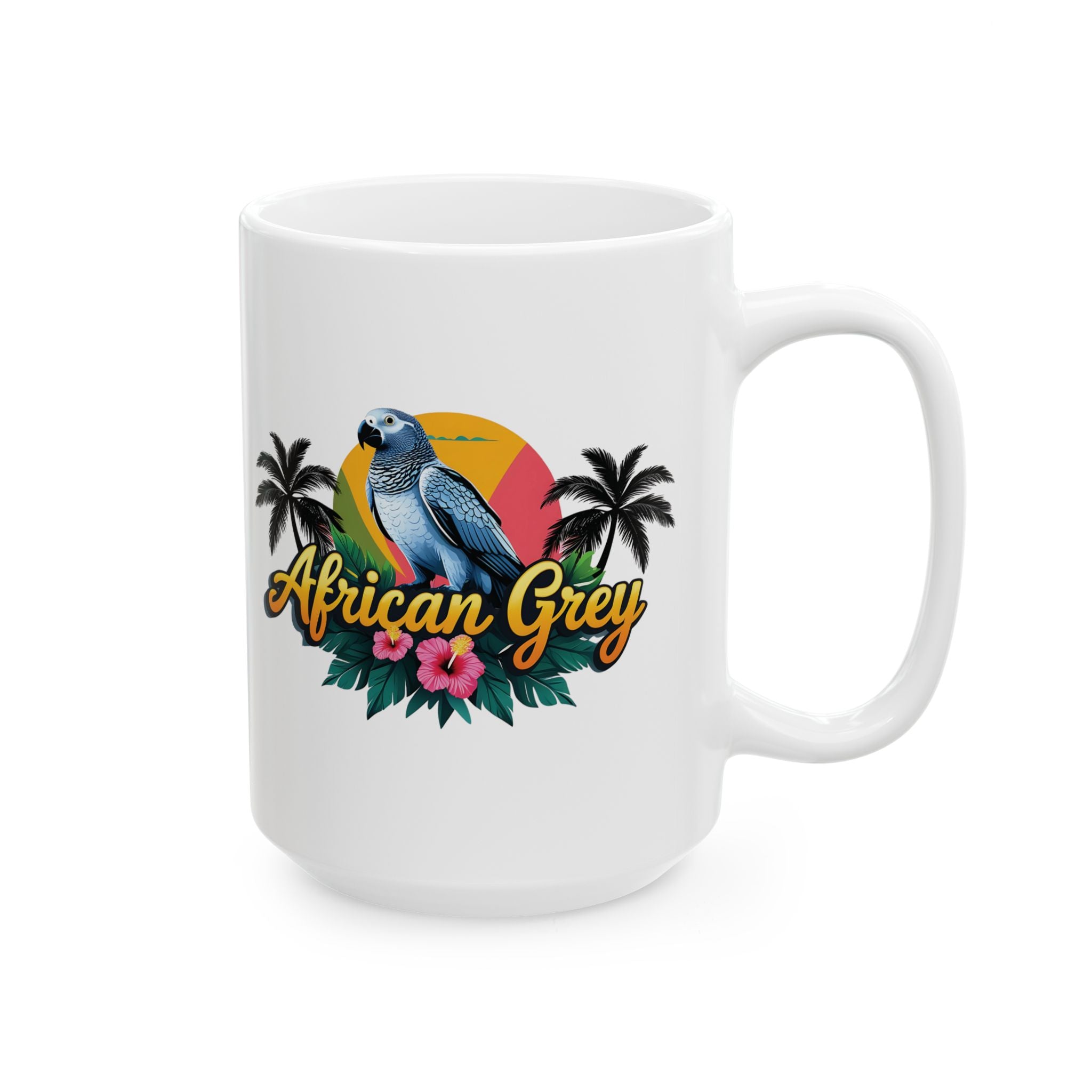 African Grey Palm Tree Mug