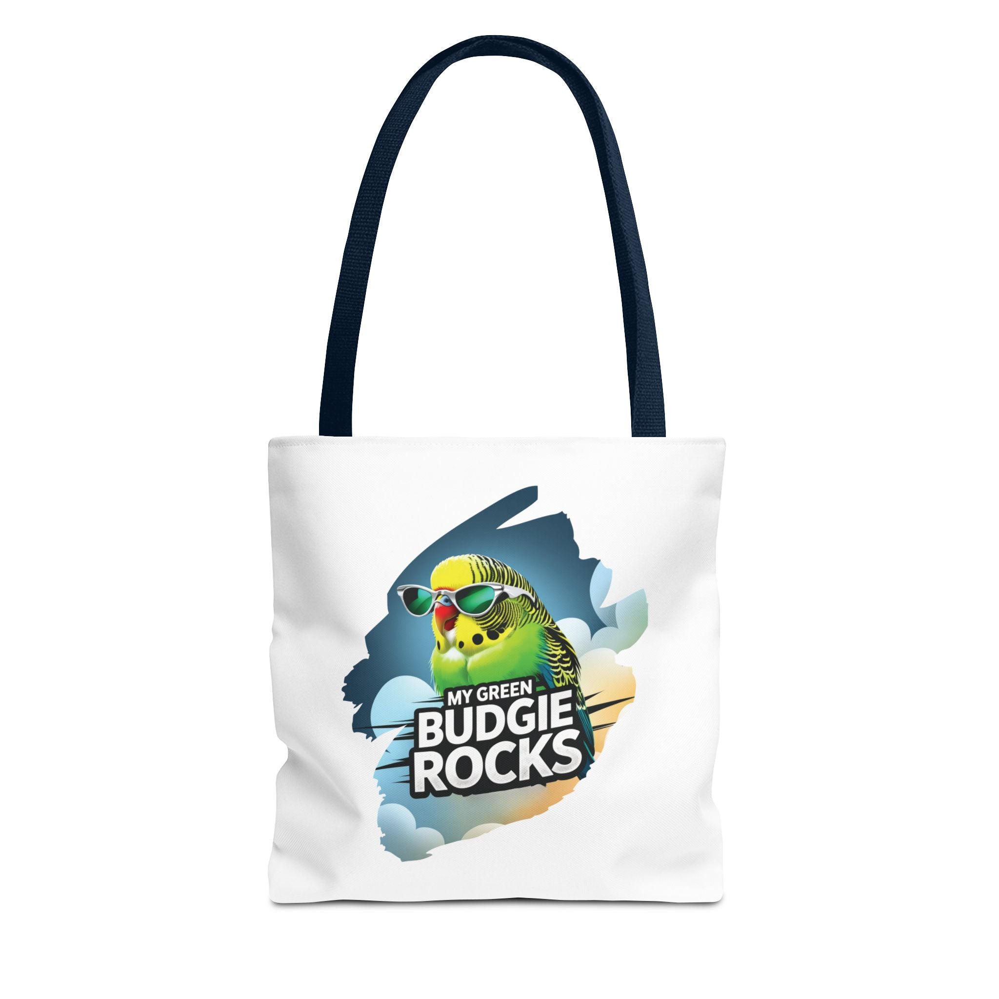 Green Budgie Rocks Tote Bag