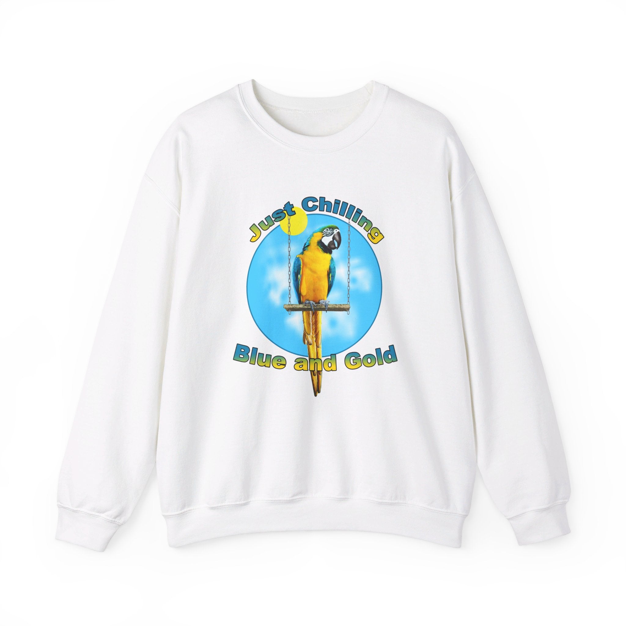 Just Chilling Swing Blue And Gold Sweatshirt