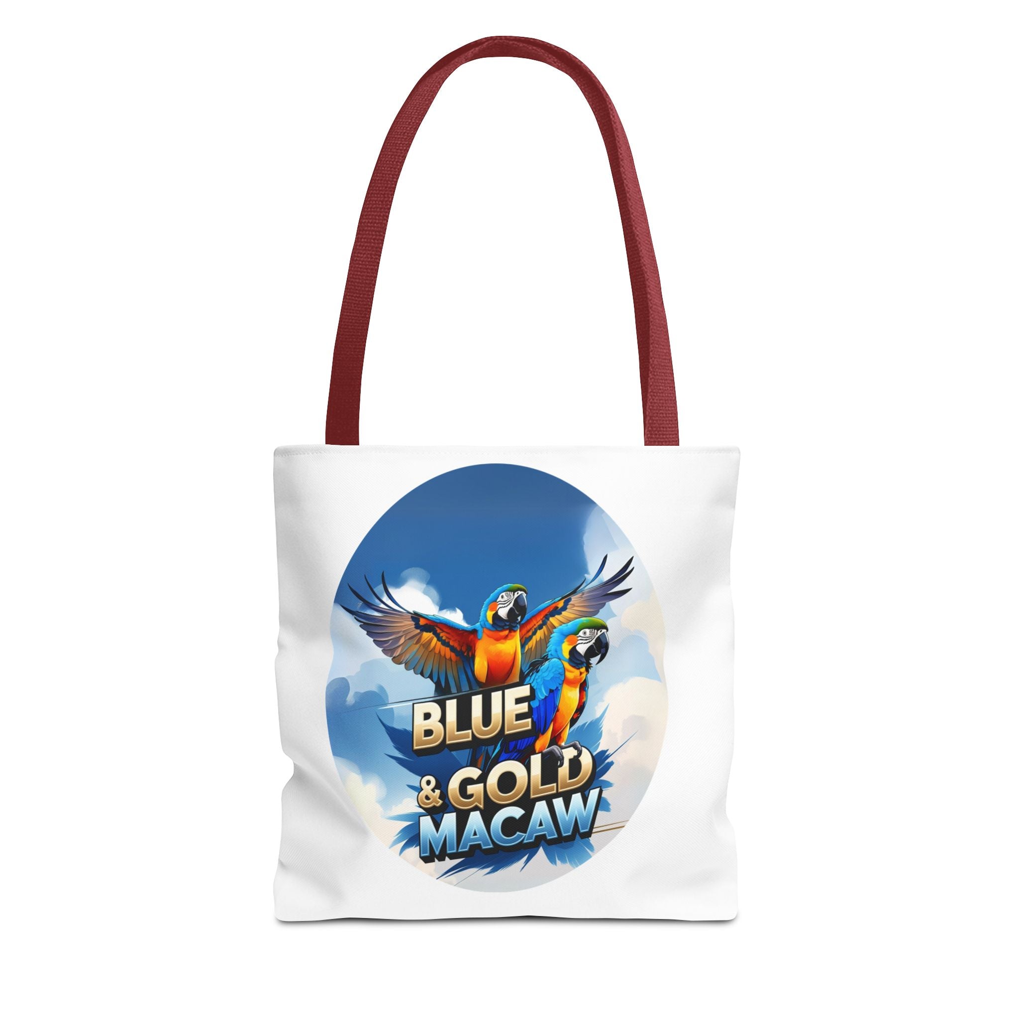 Blue & Gold Macaw Flying Tote Bag