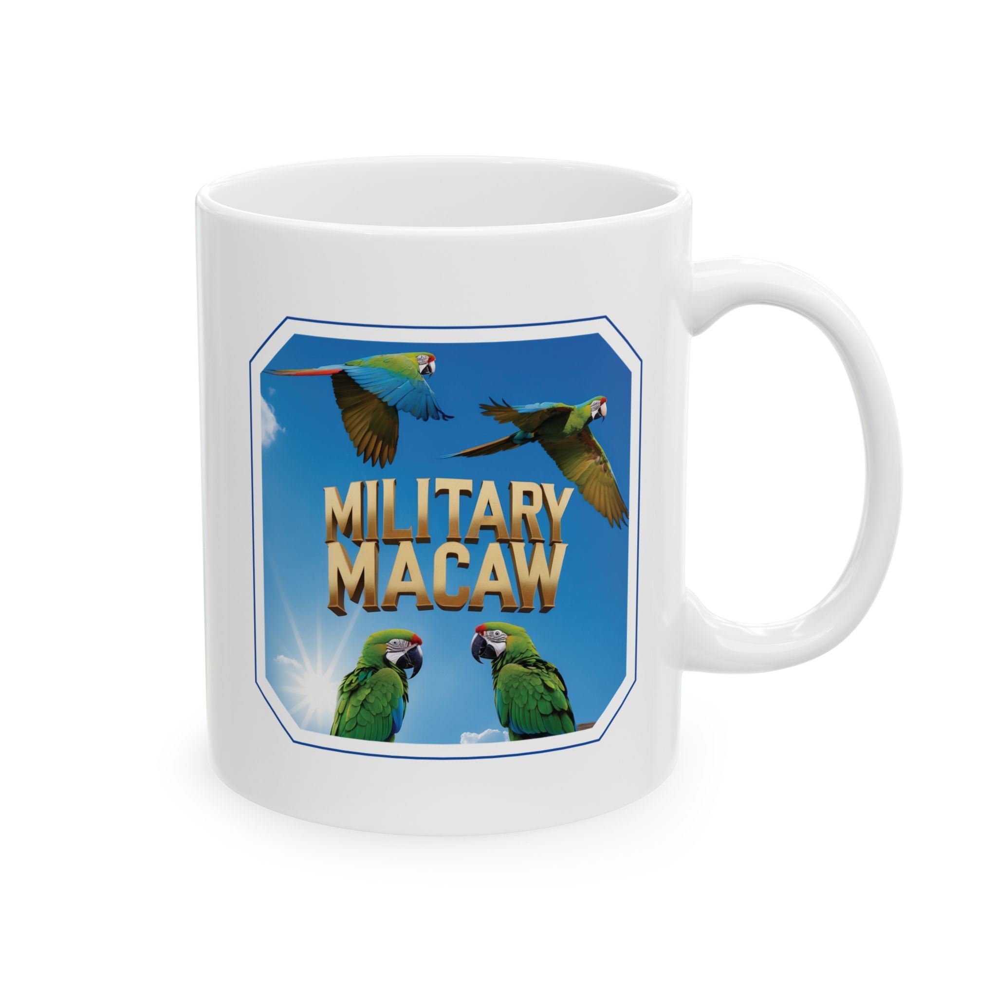 Flying Military Macaw Mug
