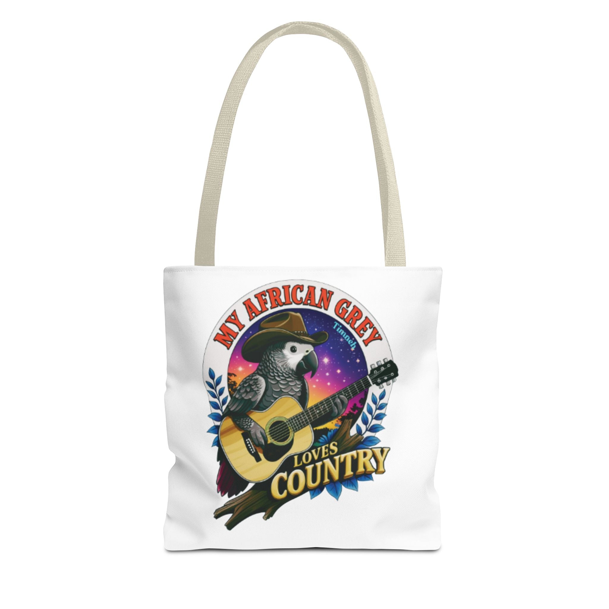 African Grey Timneh Loves Country Tote Bag