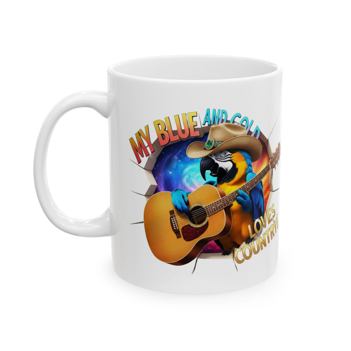 Blue and Gold Loves Country Mug