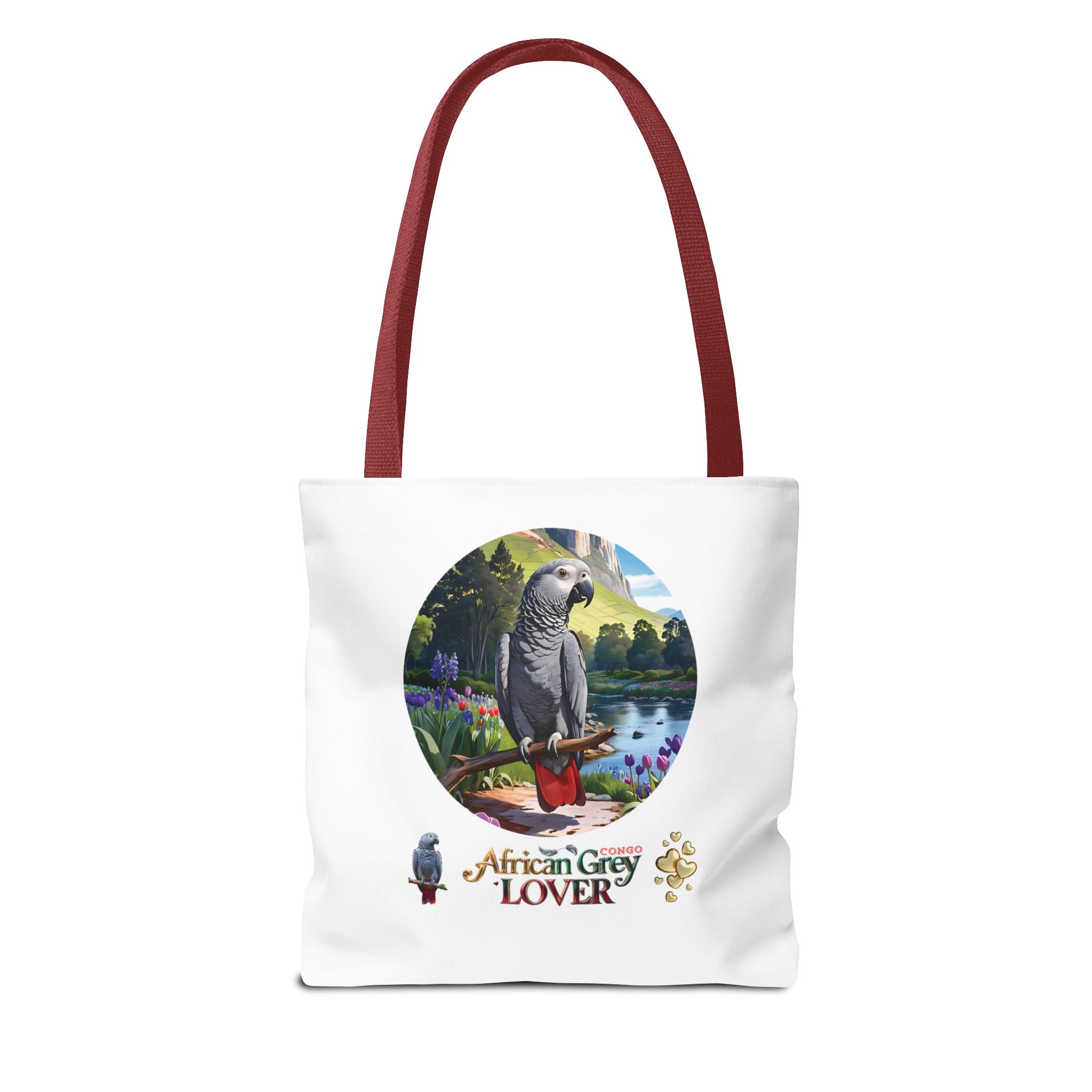 Tote Bag With African Grey Lover Design