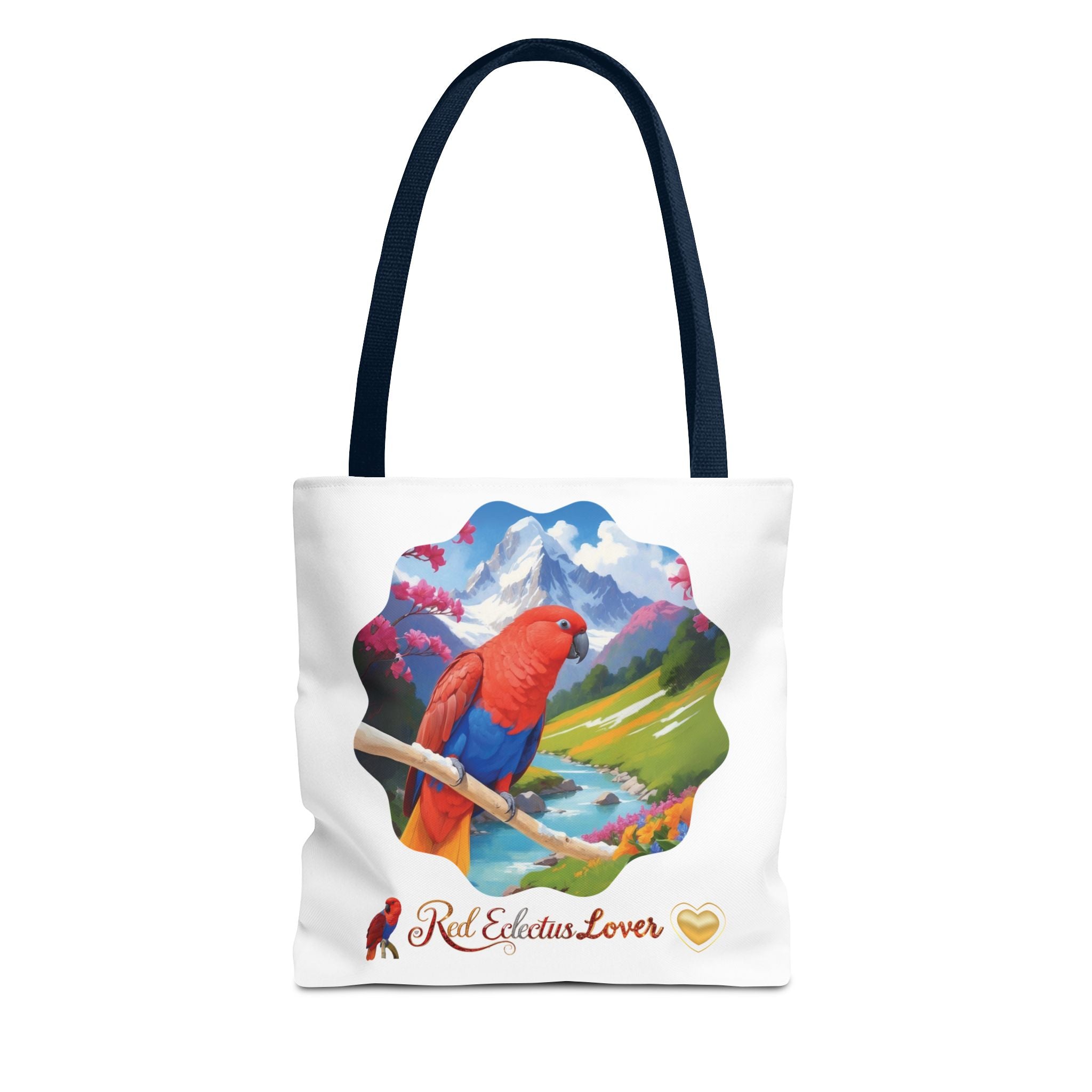 Red Eclectus Tote Bag