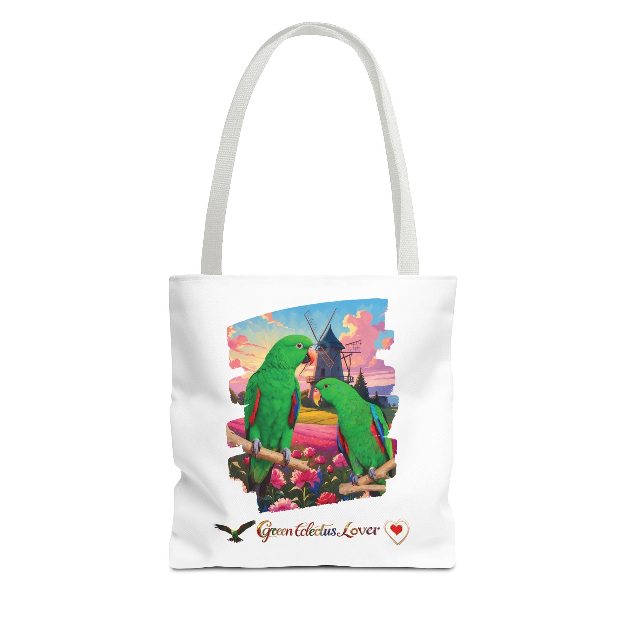 Green Eclectus Tote Bag