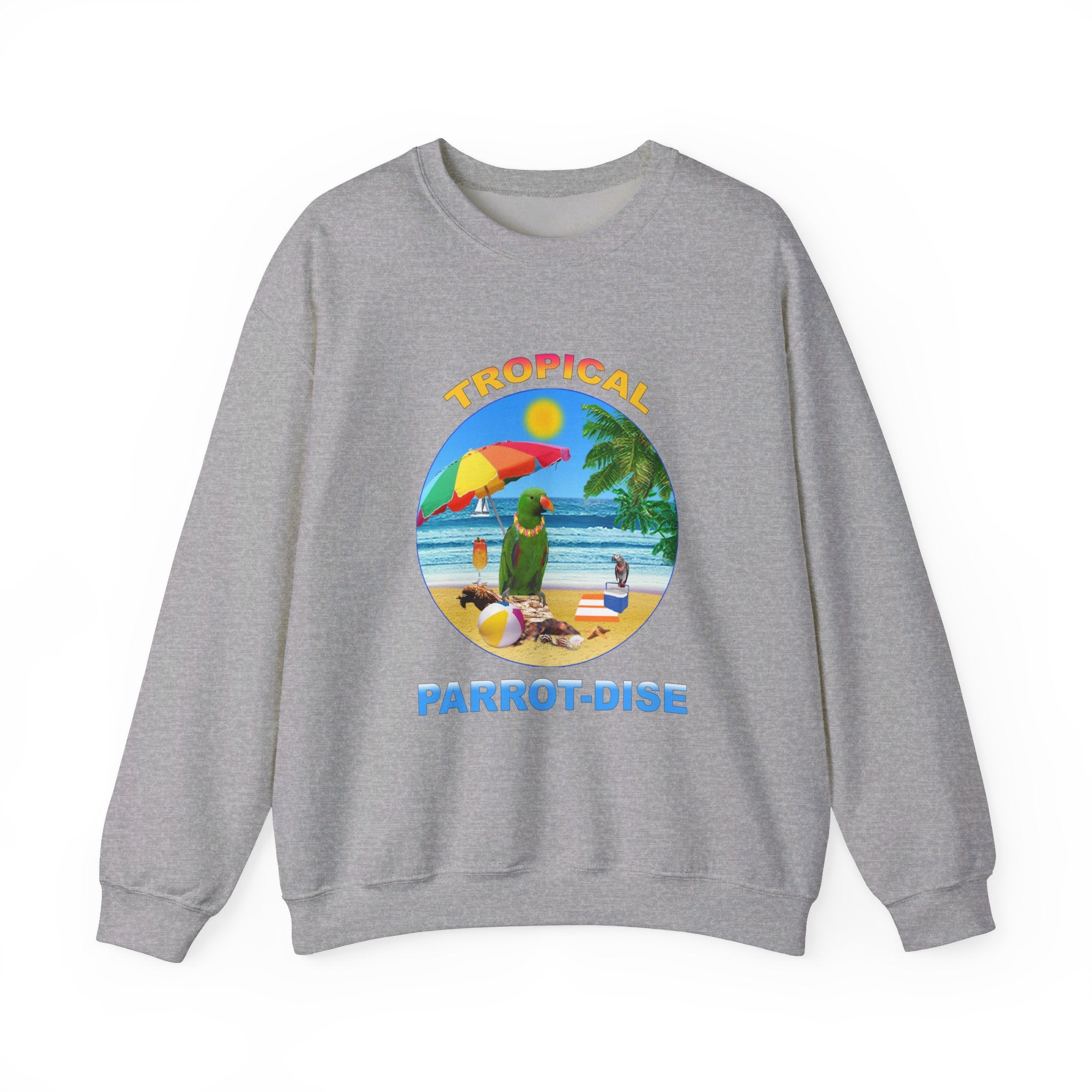 Tropical Parrot-Dise Green Eclectus Sweatshirt