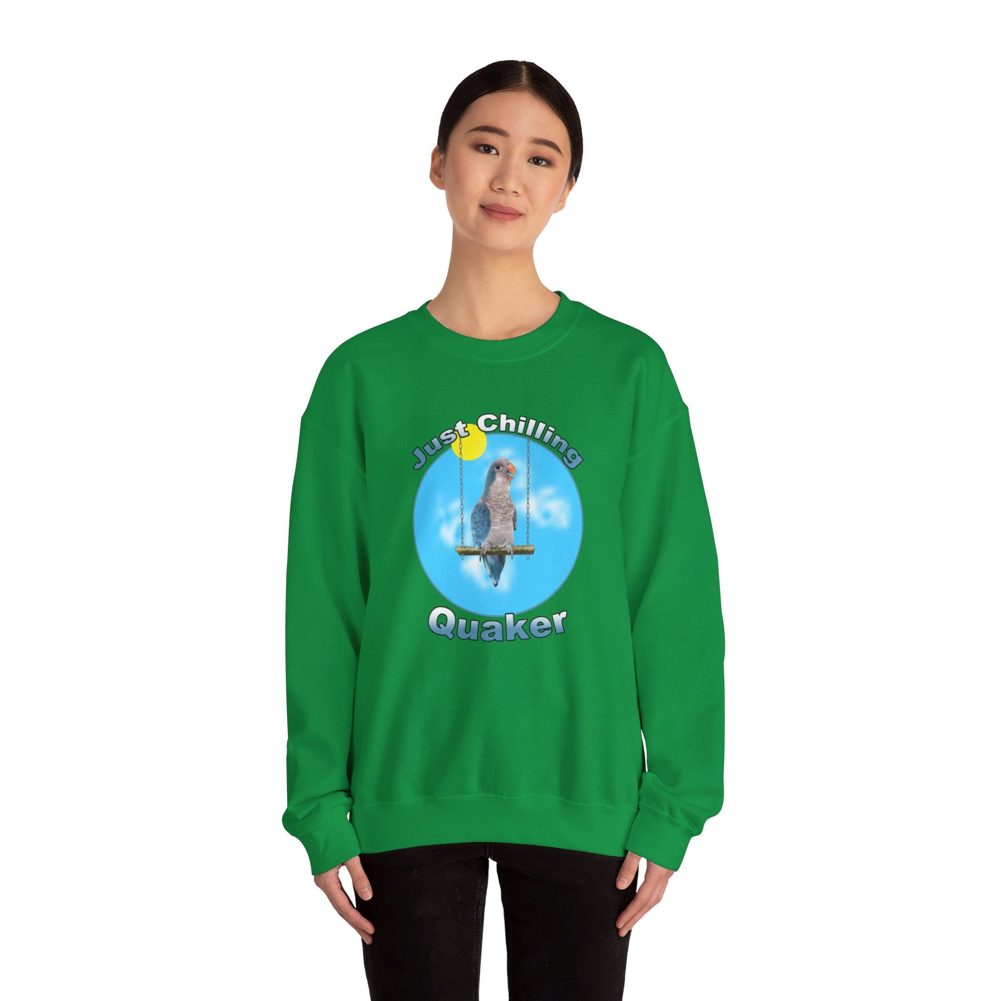 Just Chilling Swing Blue Quaker Sweatshirt