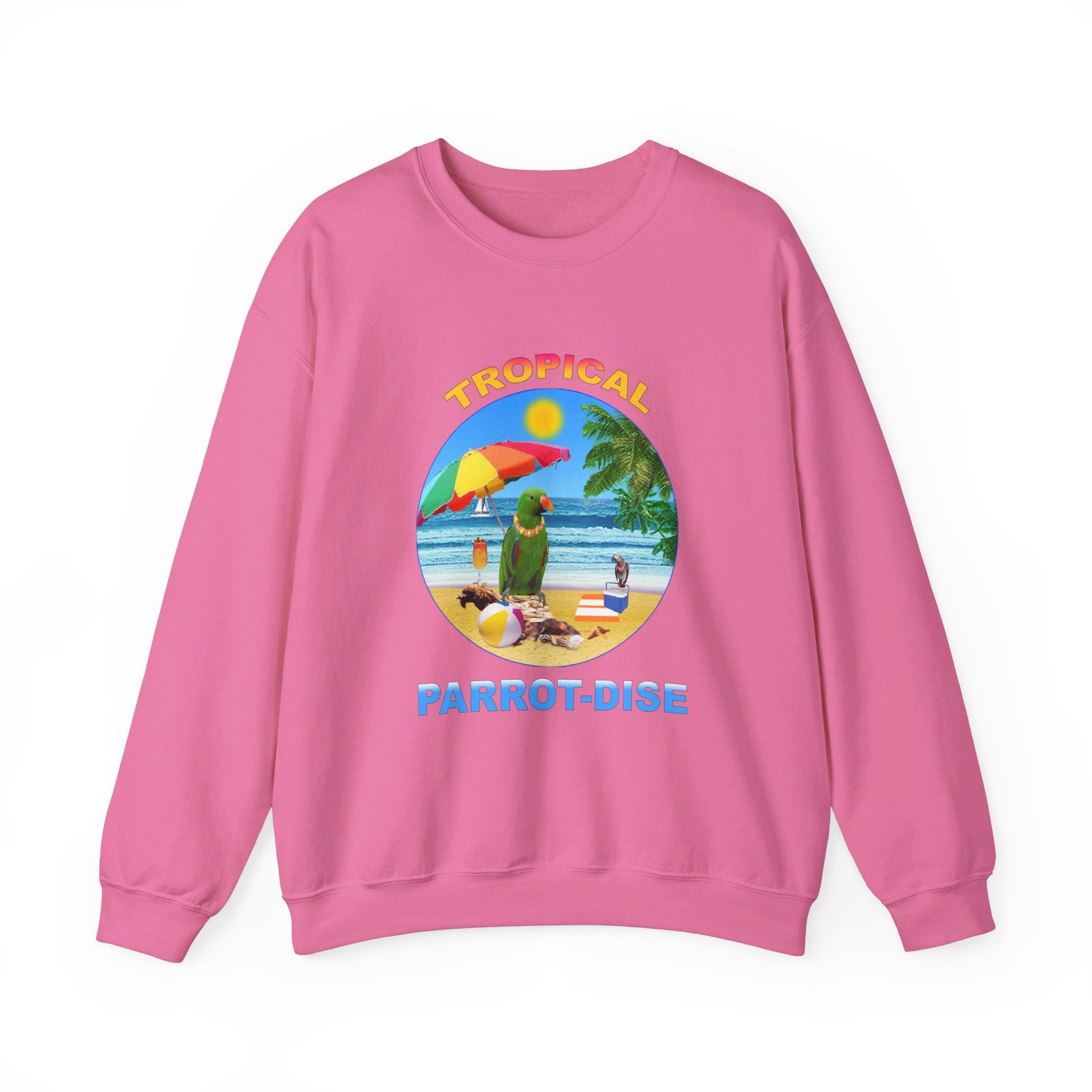 Tropical Parrot-Dise Green Eclectus Sweatshirt