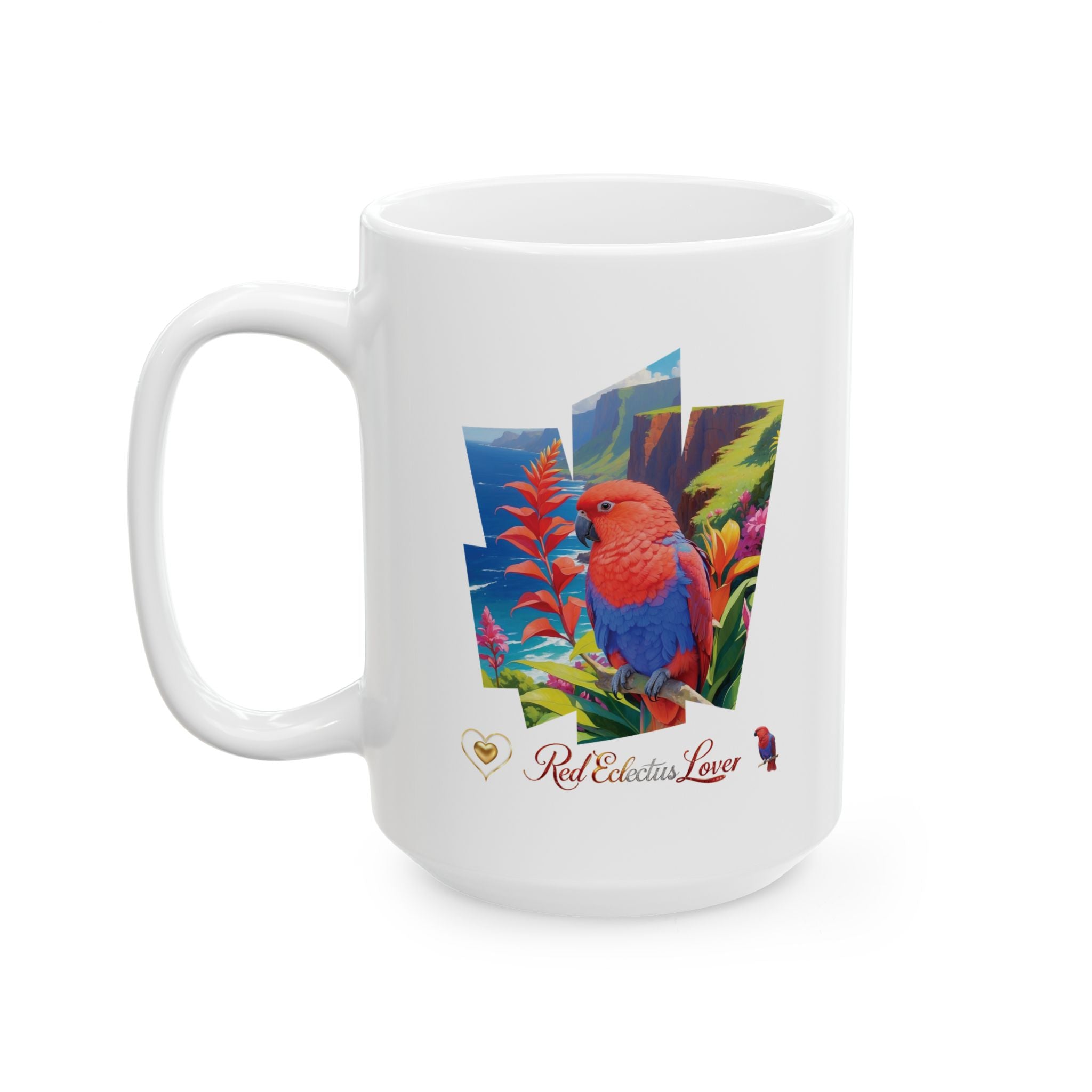 Colorful Red Eclectus Lover Mug