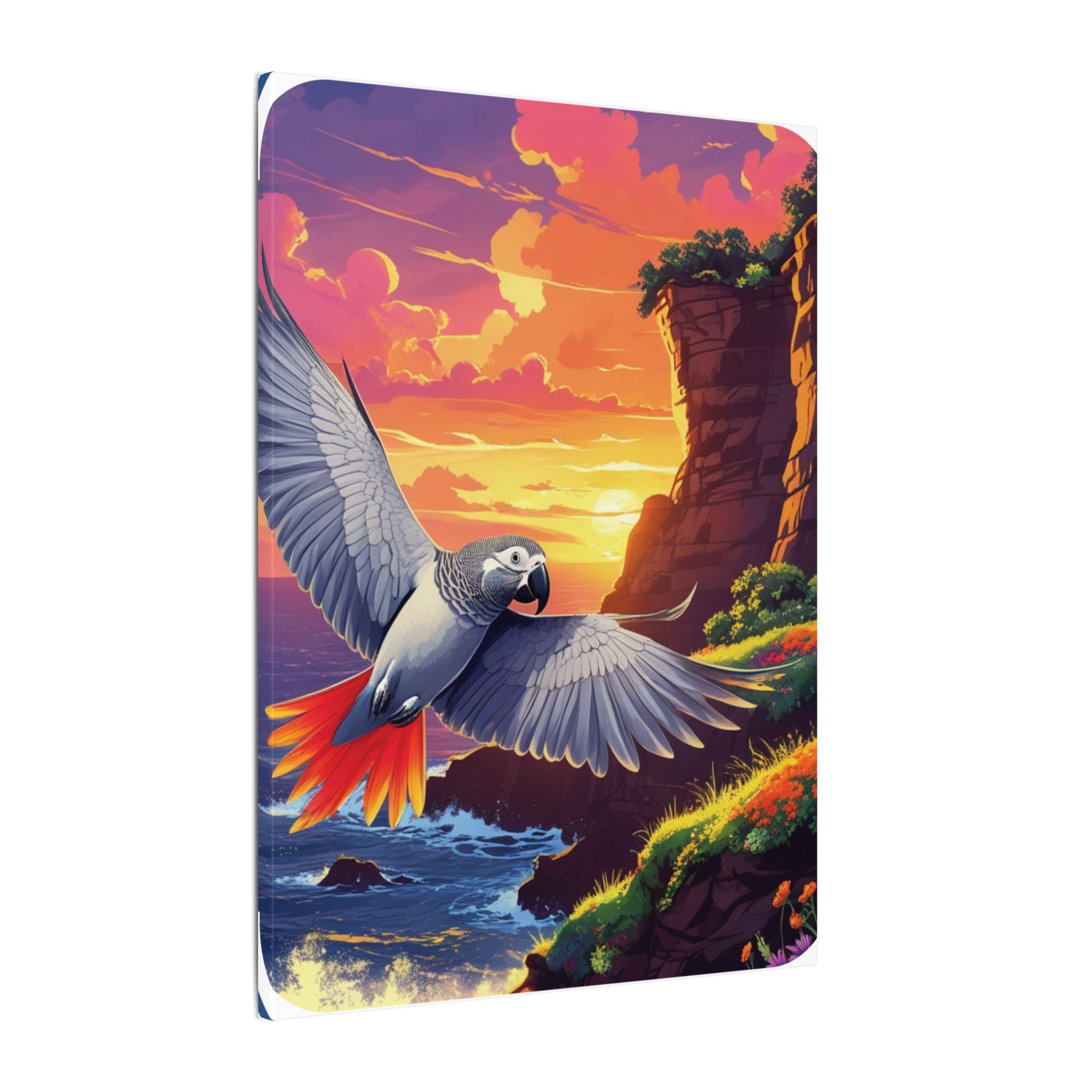 African Grey Parrots Canvas Wall Hangings