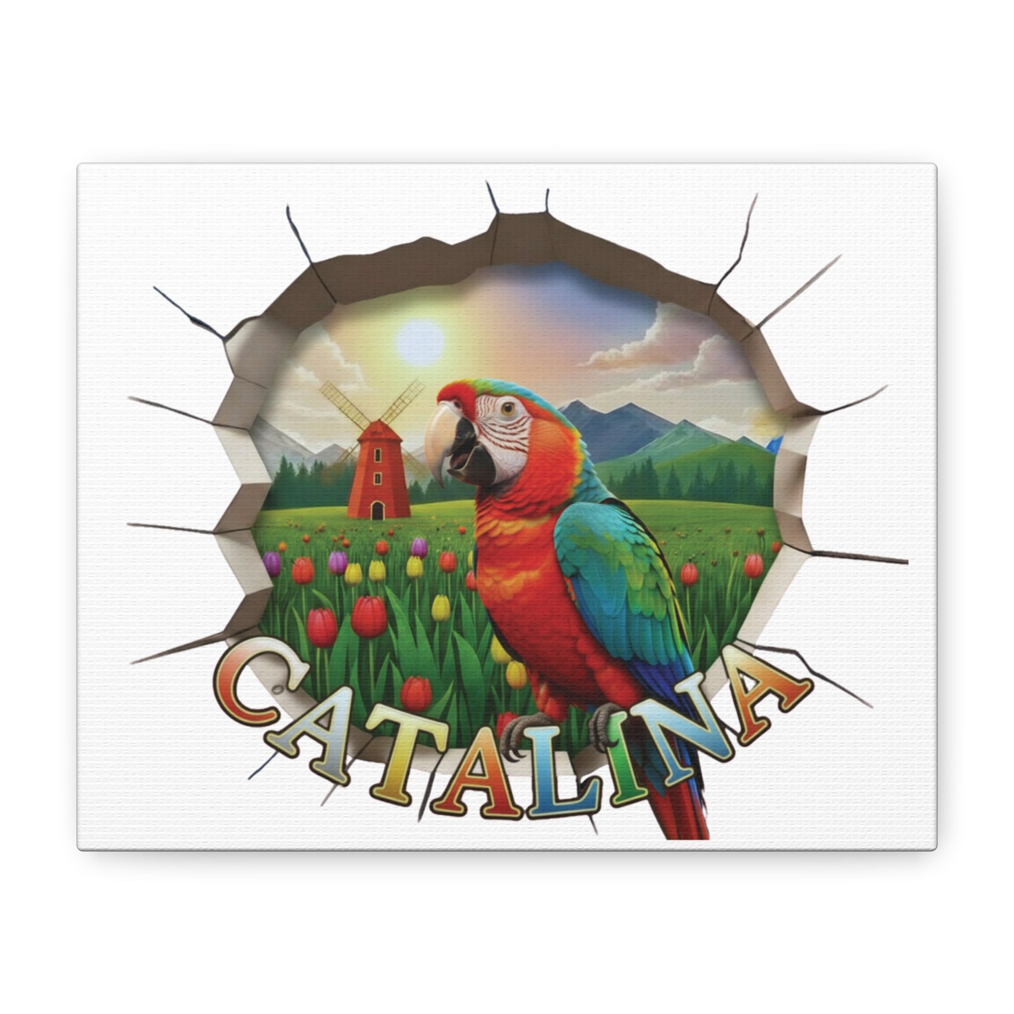 Catalina Parrot Art Wall-Hanging
