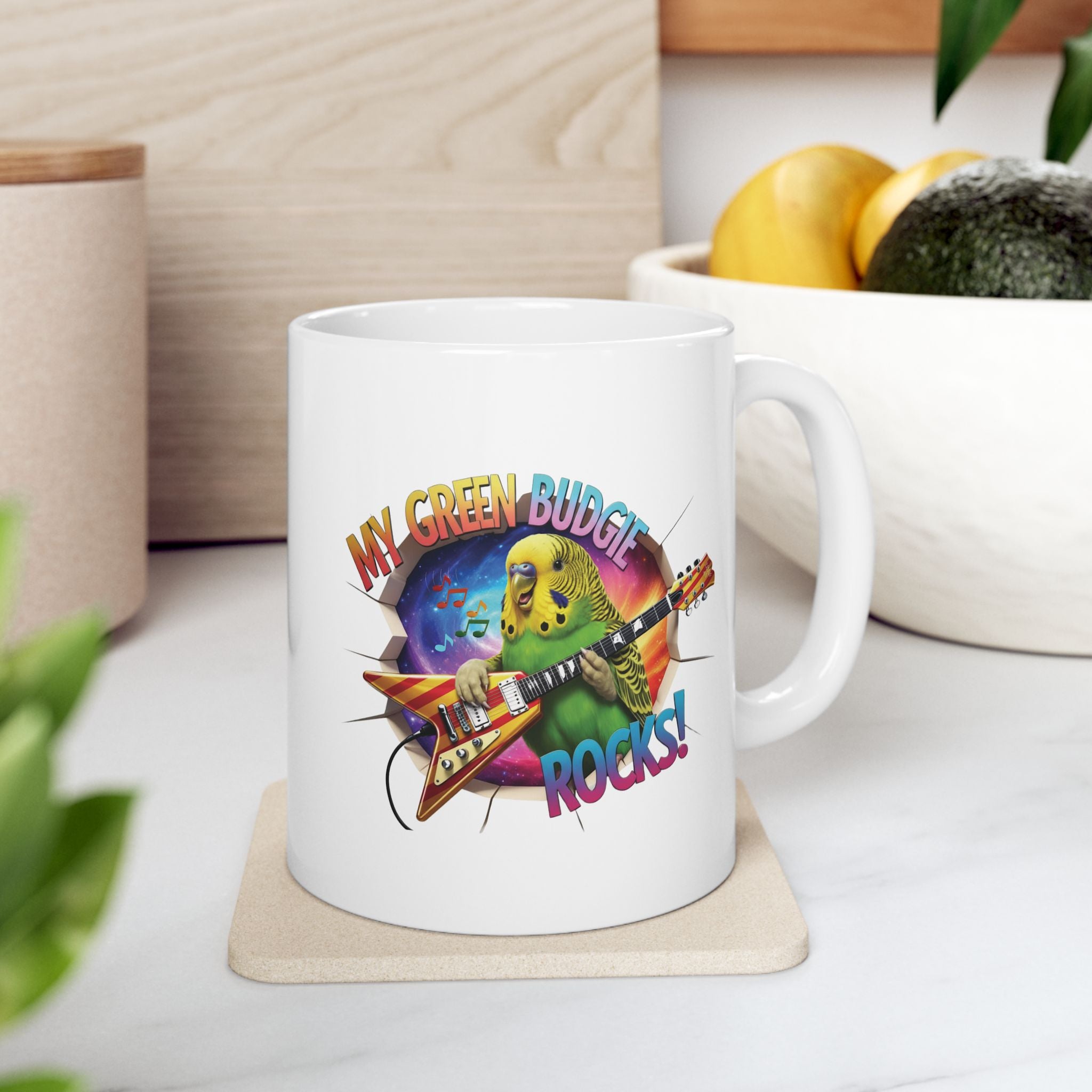 Green Budgie Breakthrough Mug
