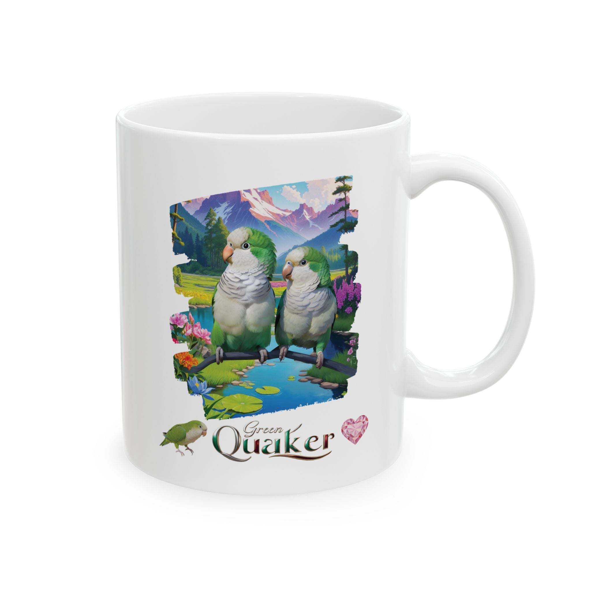 Green Quaker Nature Mug